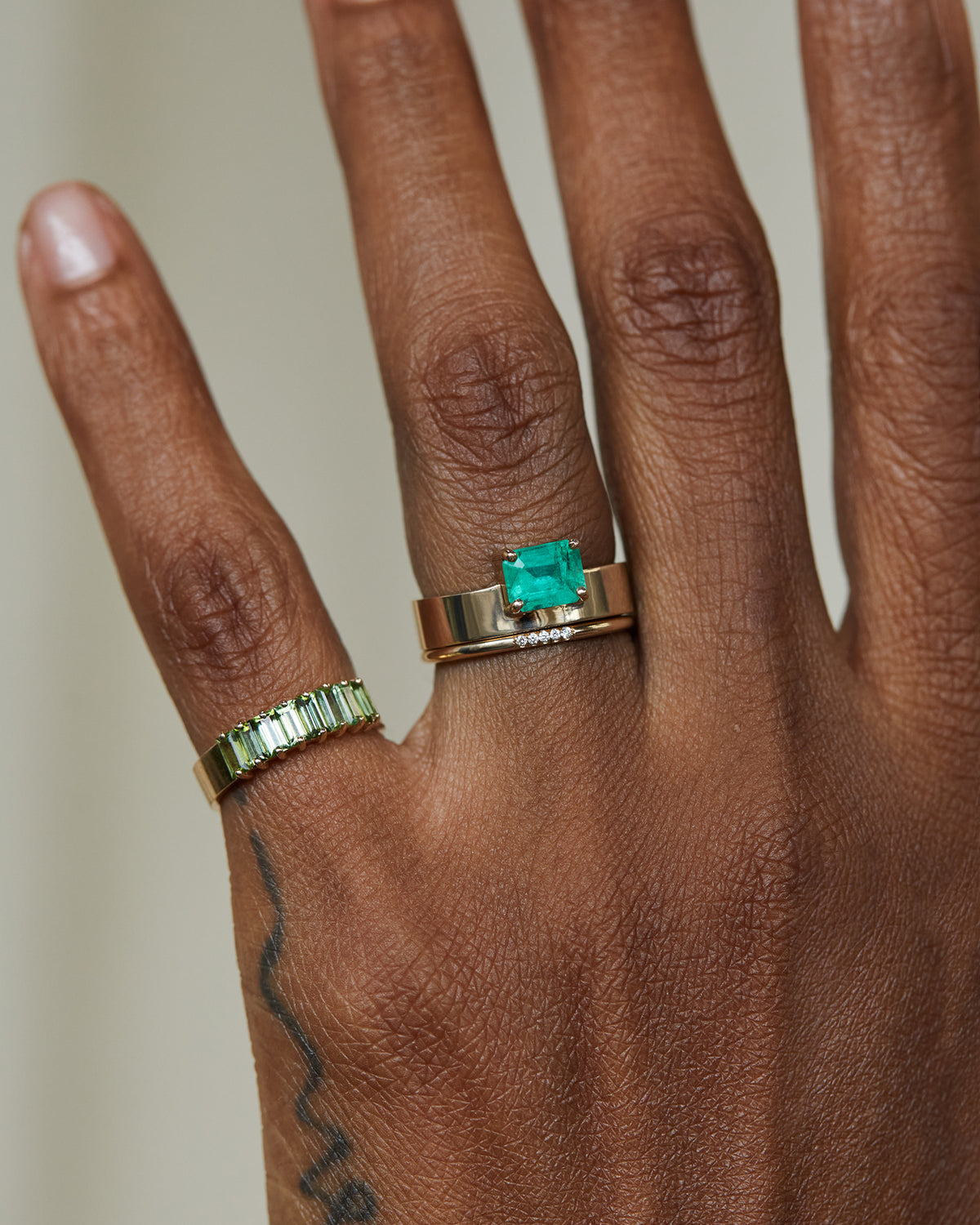 Emerald Monolith Ring No. 2