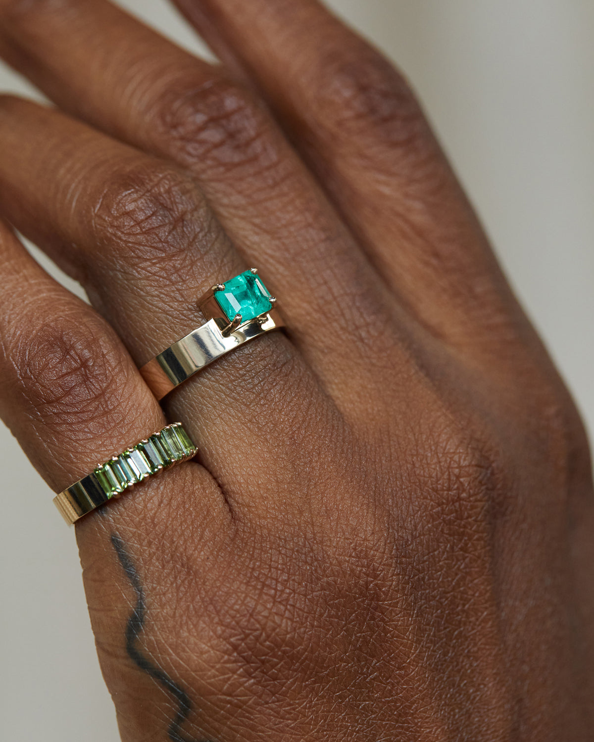 Emerald Monolith Ring No. 2