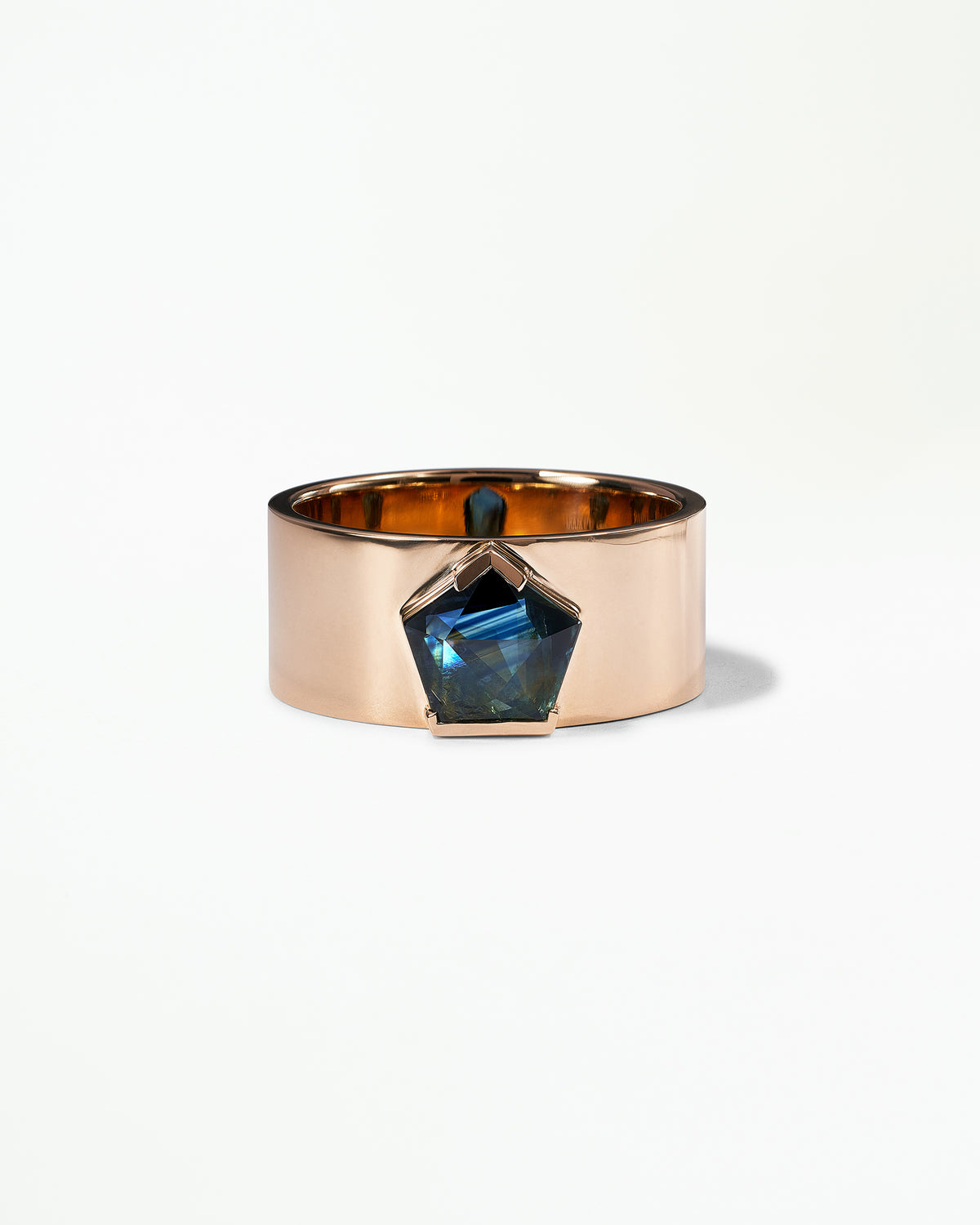 Geo Cut Sapphire Menhir Ring No. 17