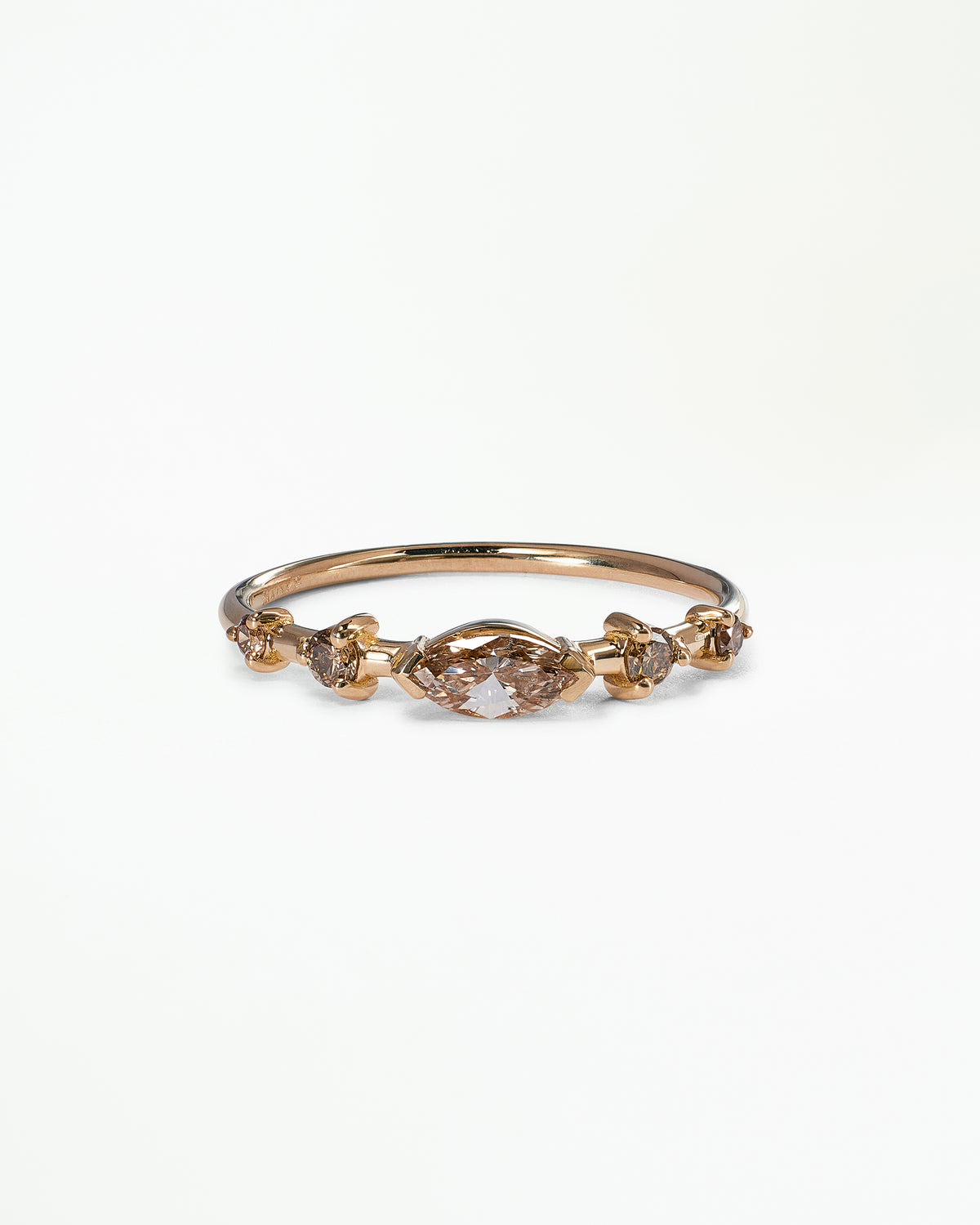 Marquise Cut Champagne Diamond Vista Ring
