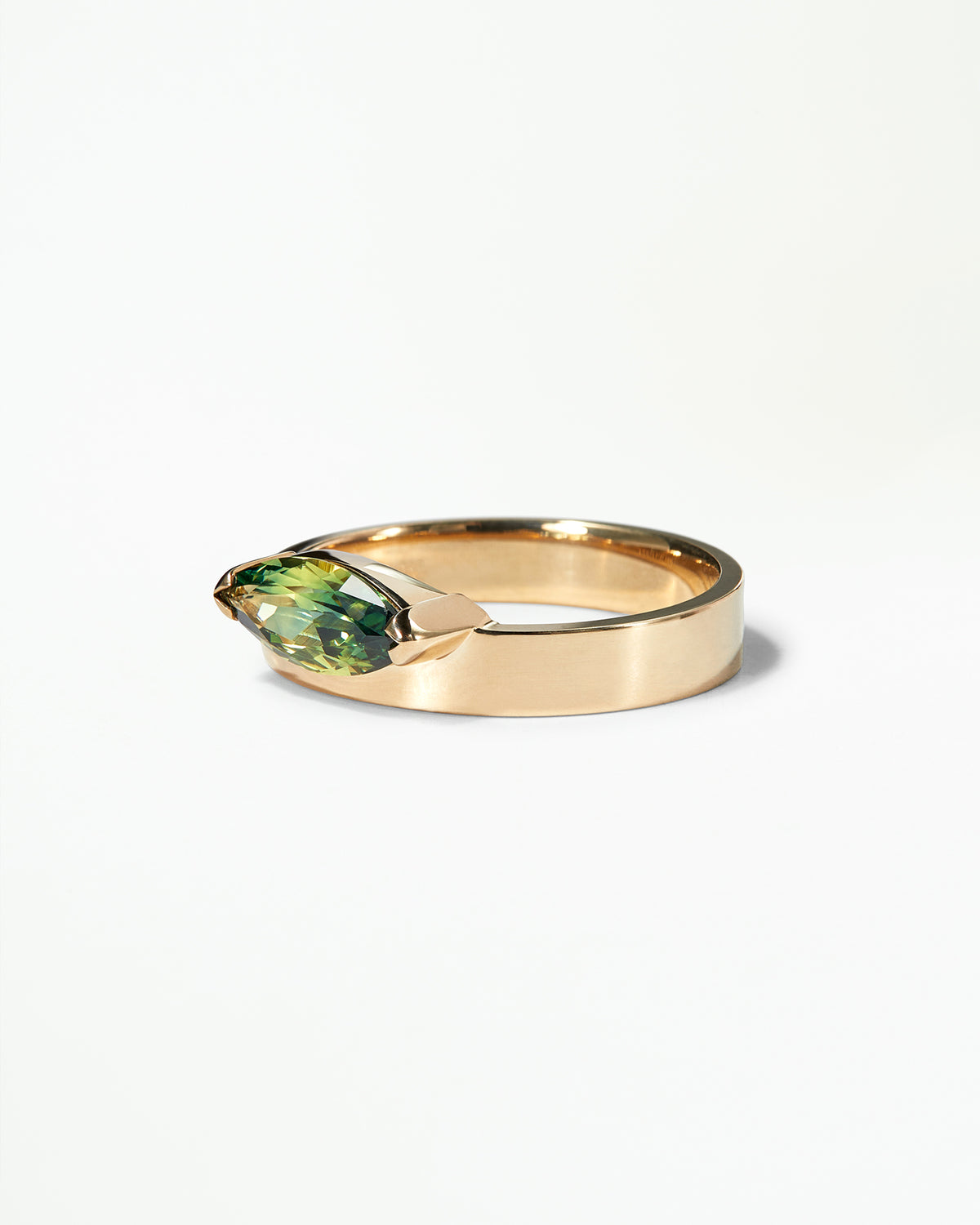 Marquise Sapphire Monolith Ring
