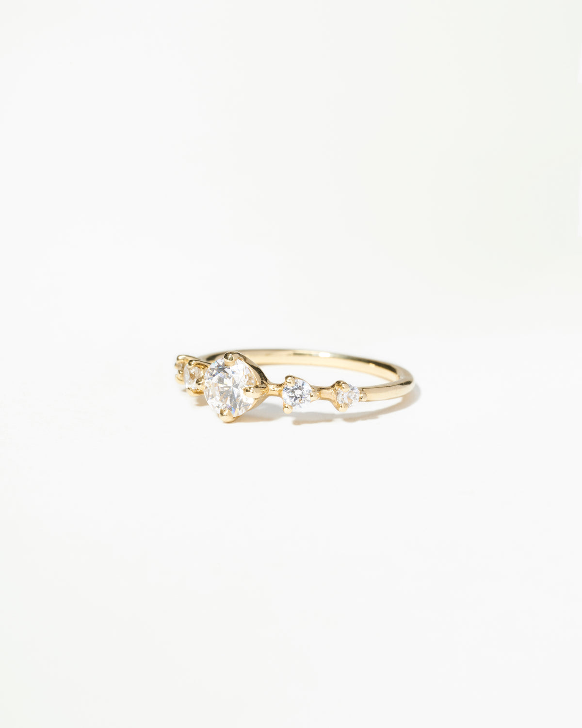 Medium Diamond Horizon Ring