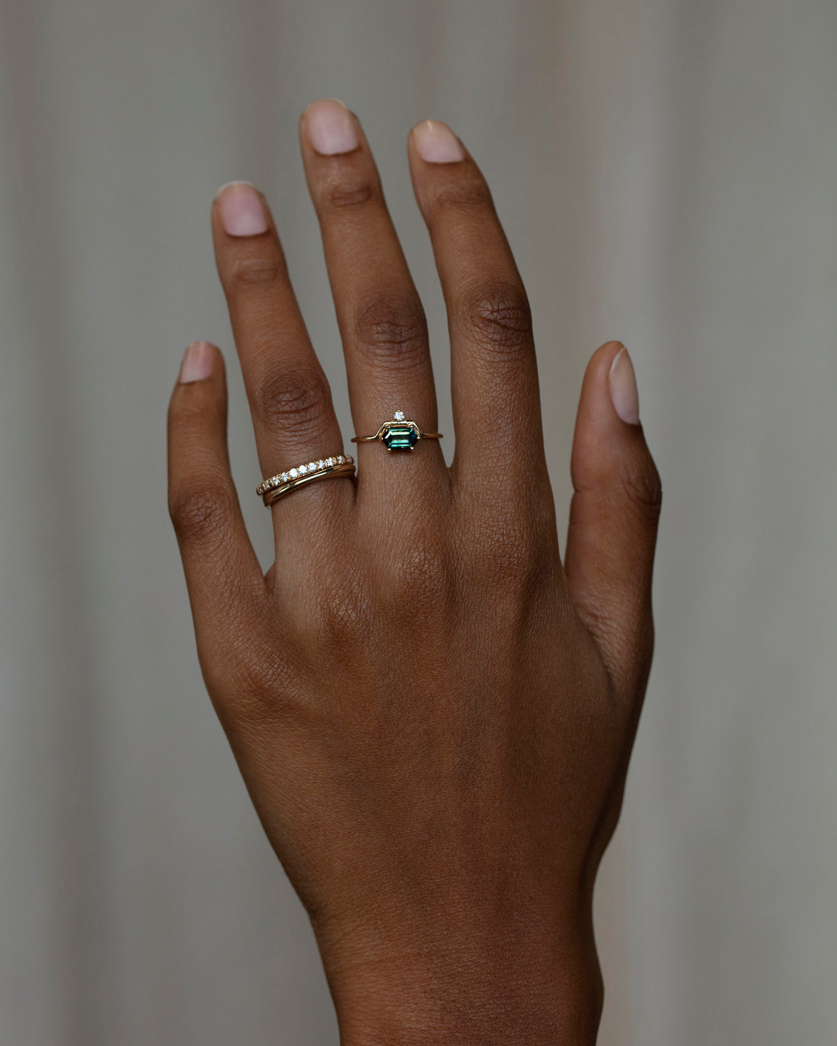 Nestled Hexagon Ring