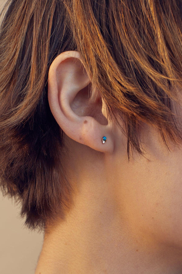 Opal Dot Earring - Single
