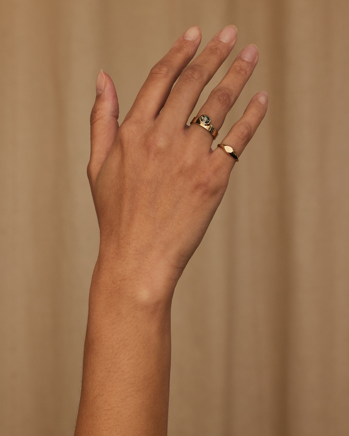 Oval Brilliant Cut Sapphire Monolith Ring No. 4