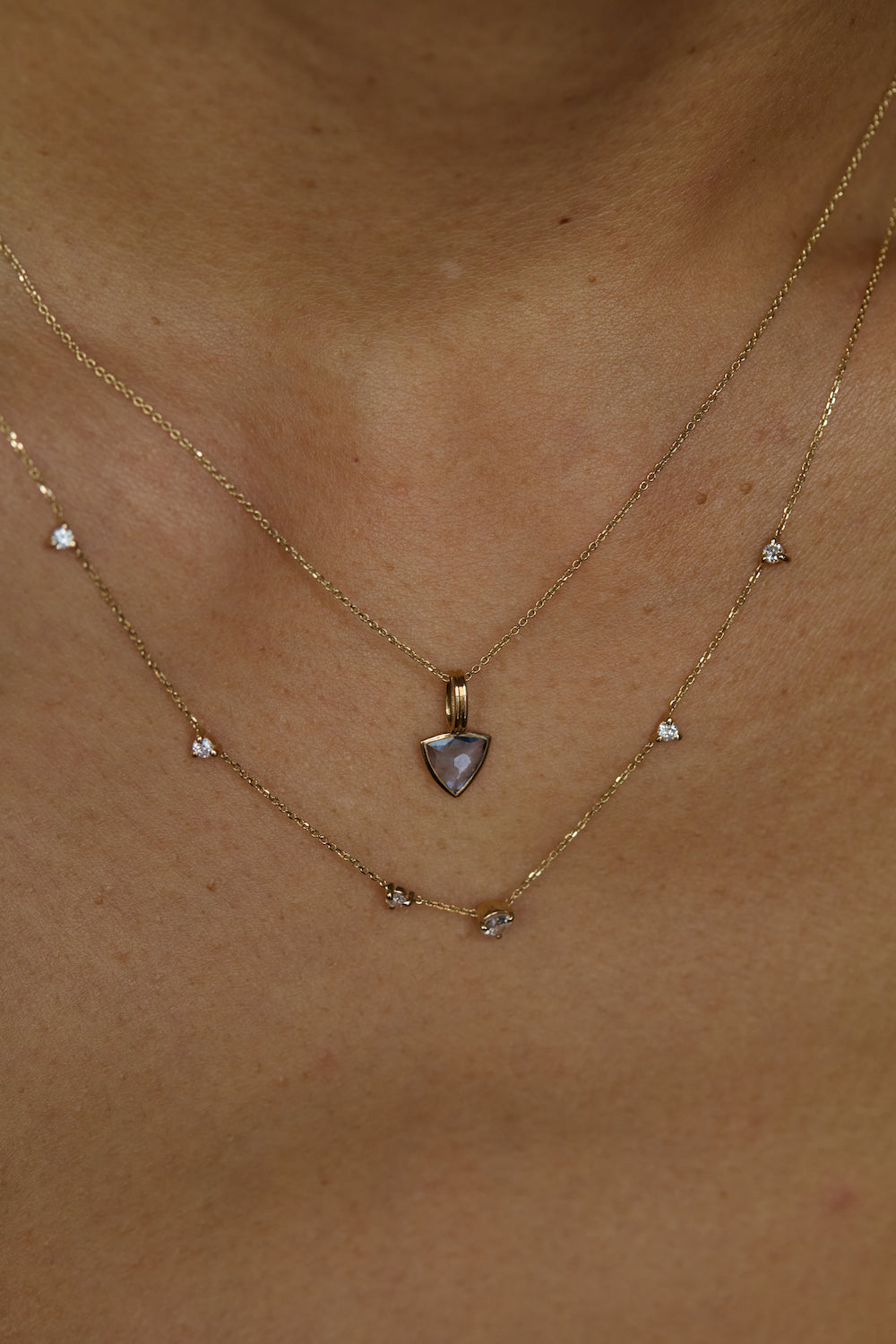 One of a Kind Sapphire Rain Pendant No. 7