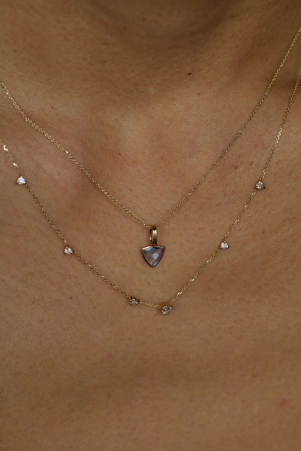 One of a Kind Sapphire Rain Pendant No. 7