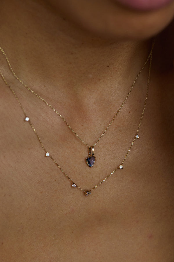 One of a Kind Sapphire Rain Pendant No. 13