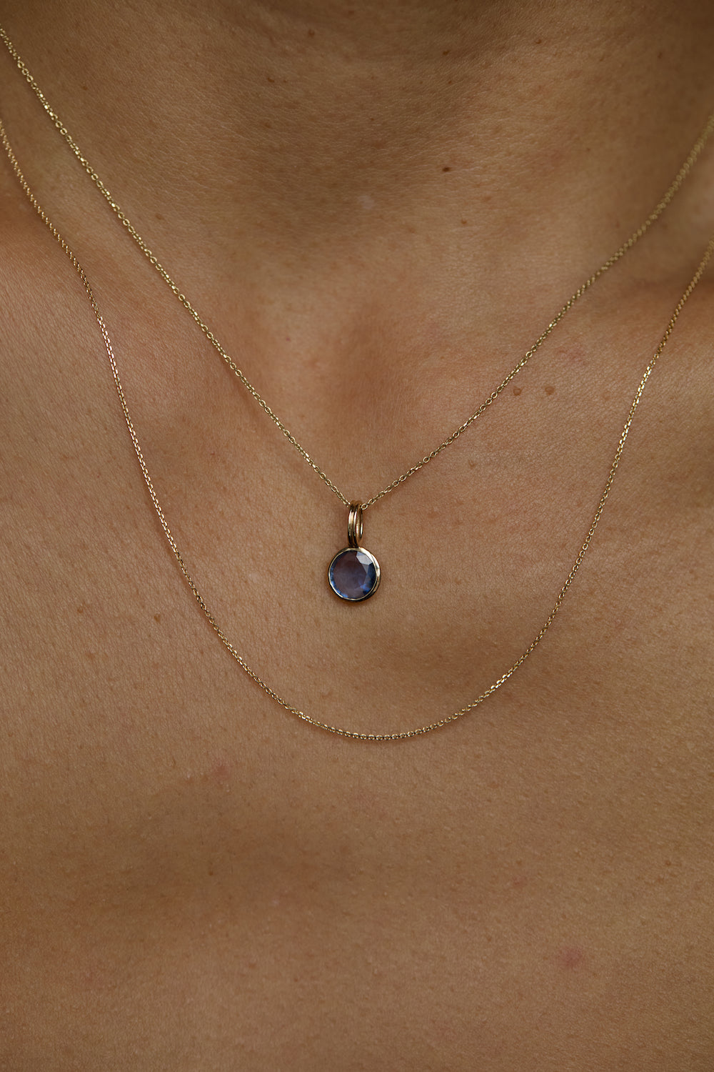 One of a Kind Sapphire Rain Pendant No. 9