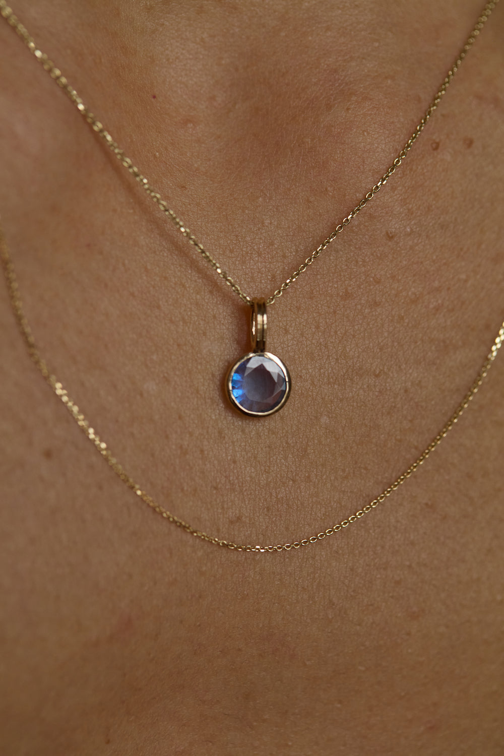 One of a Kind Sapphire Rain Pendant No. 1