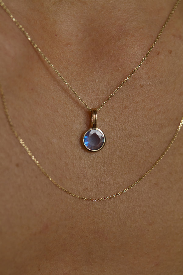 One of a Kind Sapphire Rain Pendant No. 1