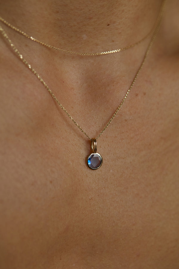 One of a Kind Sapphire Rain Pendant No. 1