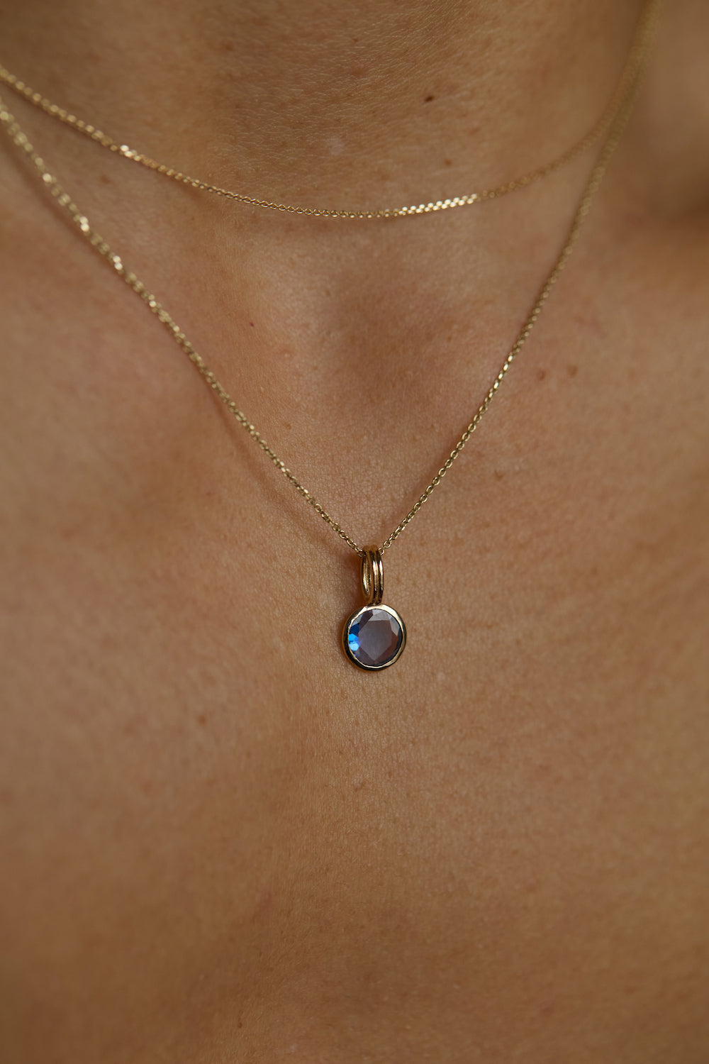 One of a Kind Sapphire Rain Pendant No. 9