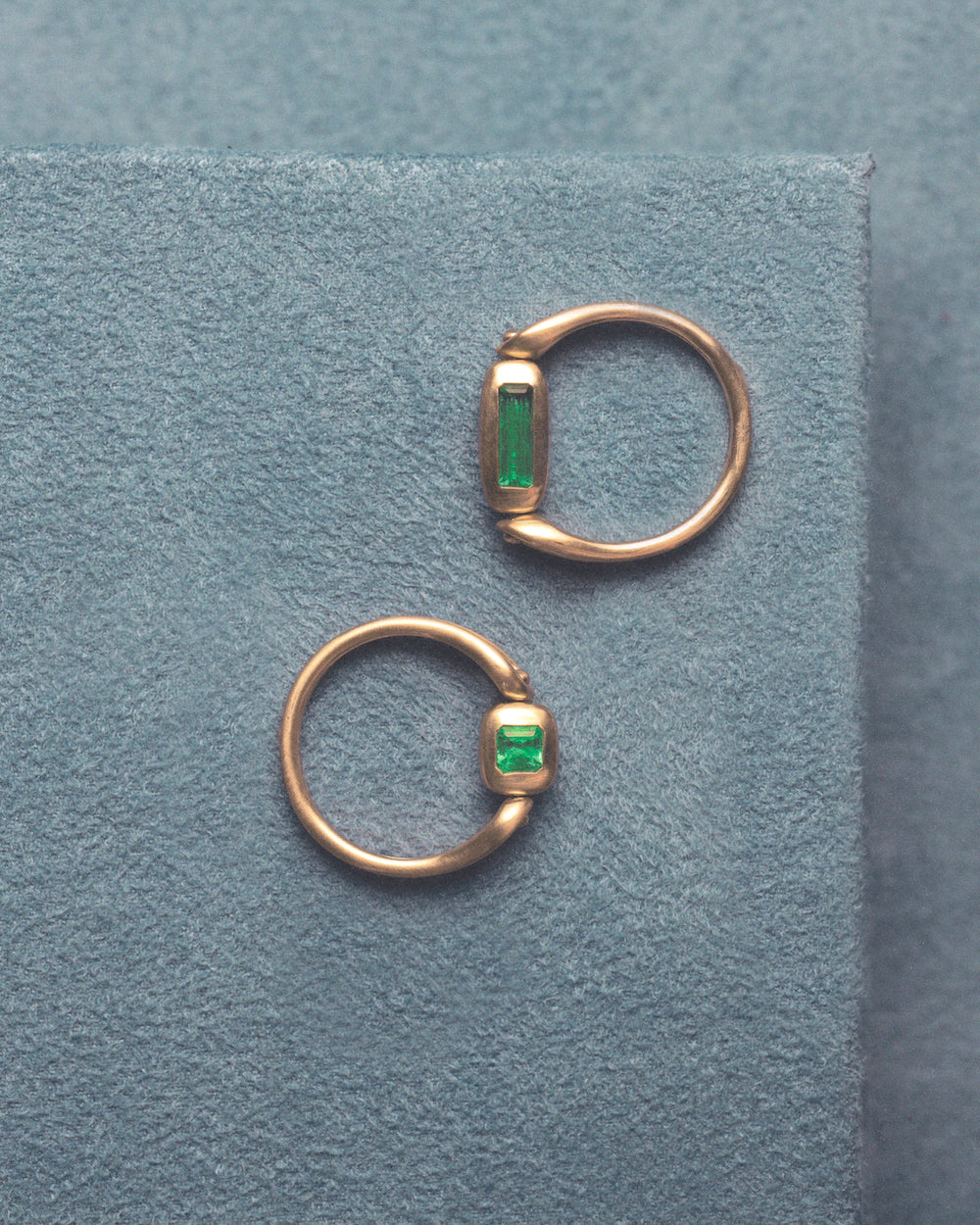 One of a Kind Asscher Cut Emerald Tempo Ring No. 2