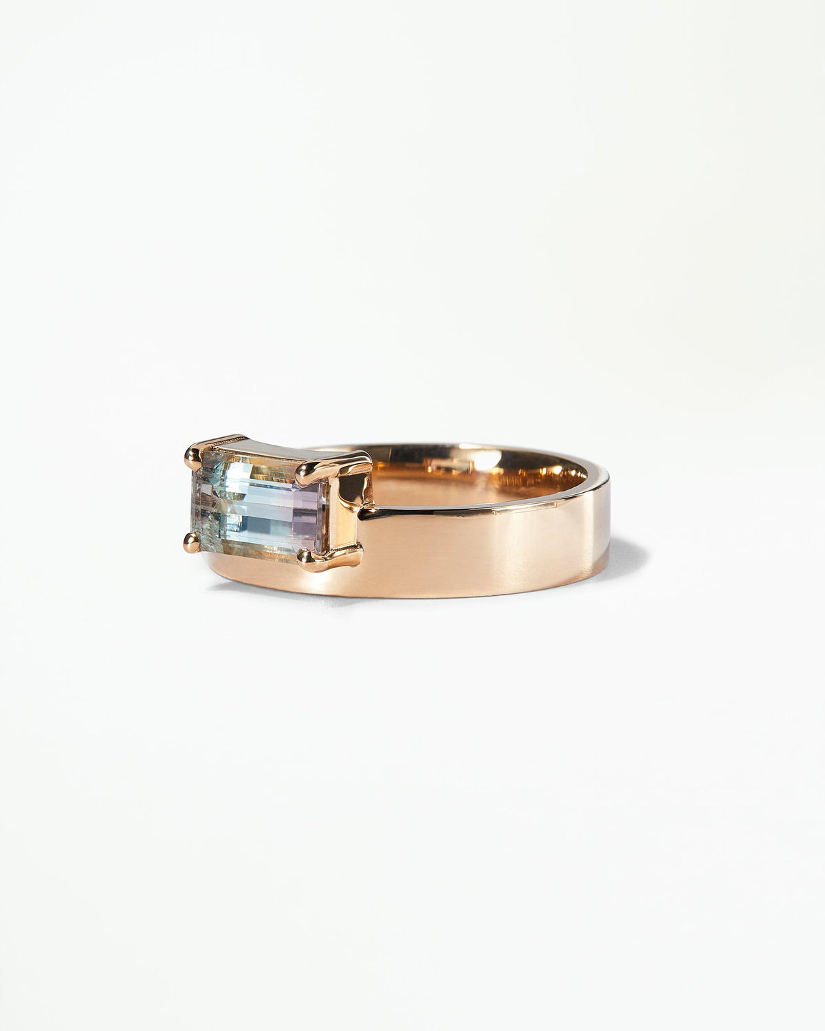 Sunrise Tourmaline Monolith Ring