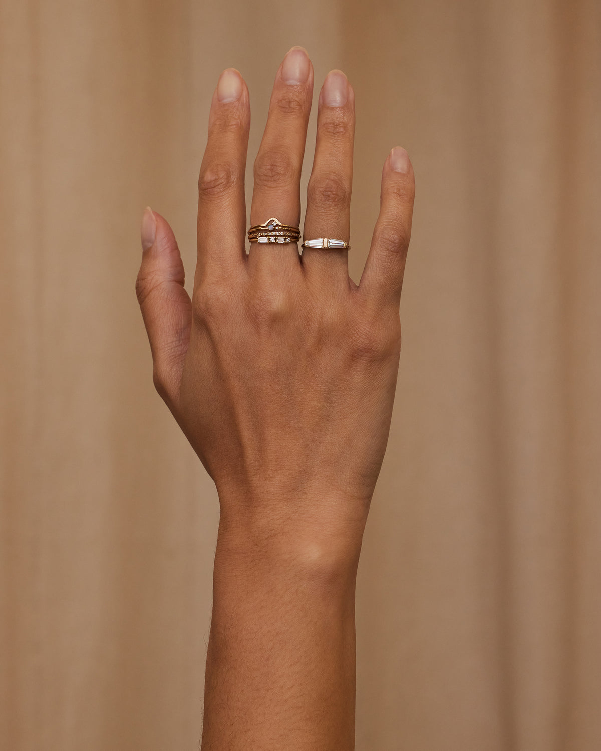 Tapered Baguette Cut Diamond Mosaic Ring No. 41