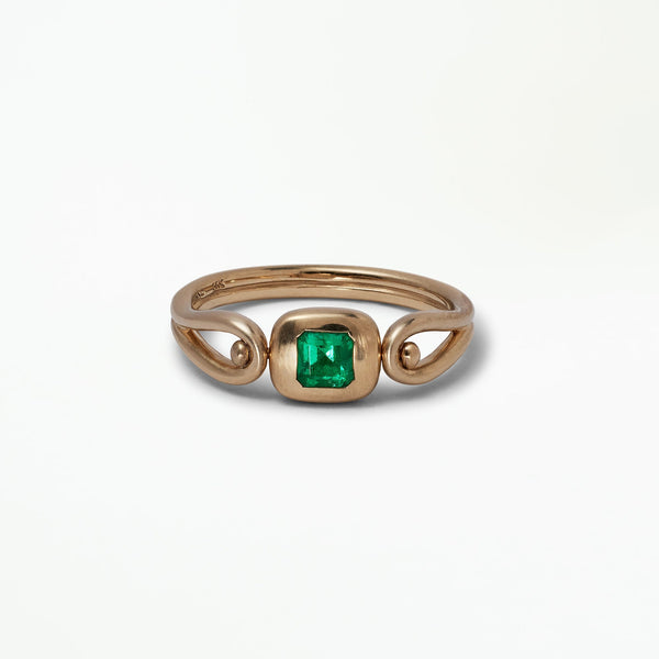 Asscher Cut Emerald Tempo Ring No. 2