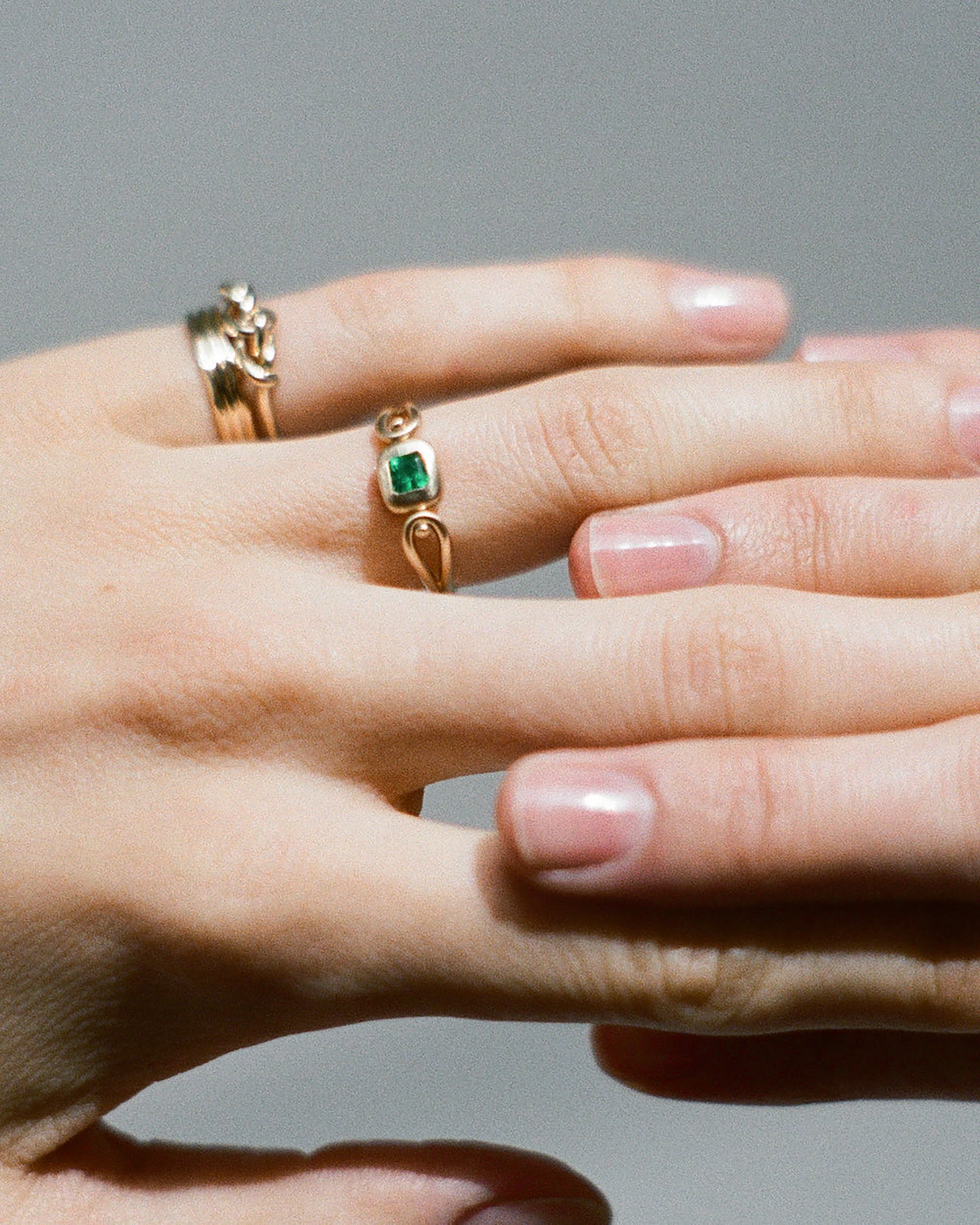 Asscher Cut Emerald Tempo Ring No. 2