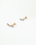 Baguette Cut Diamond Flat Back Earring Gift Set