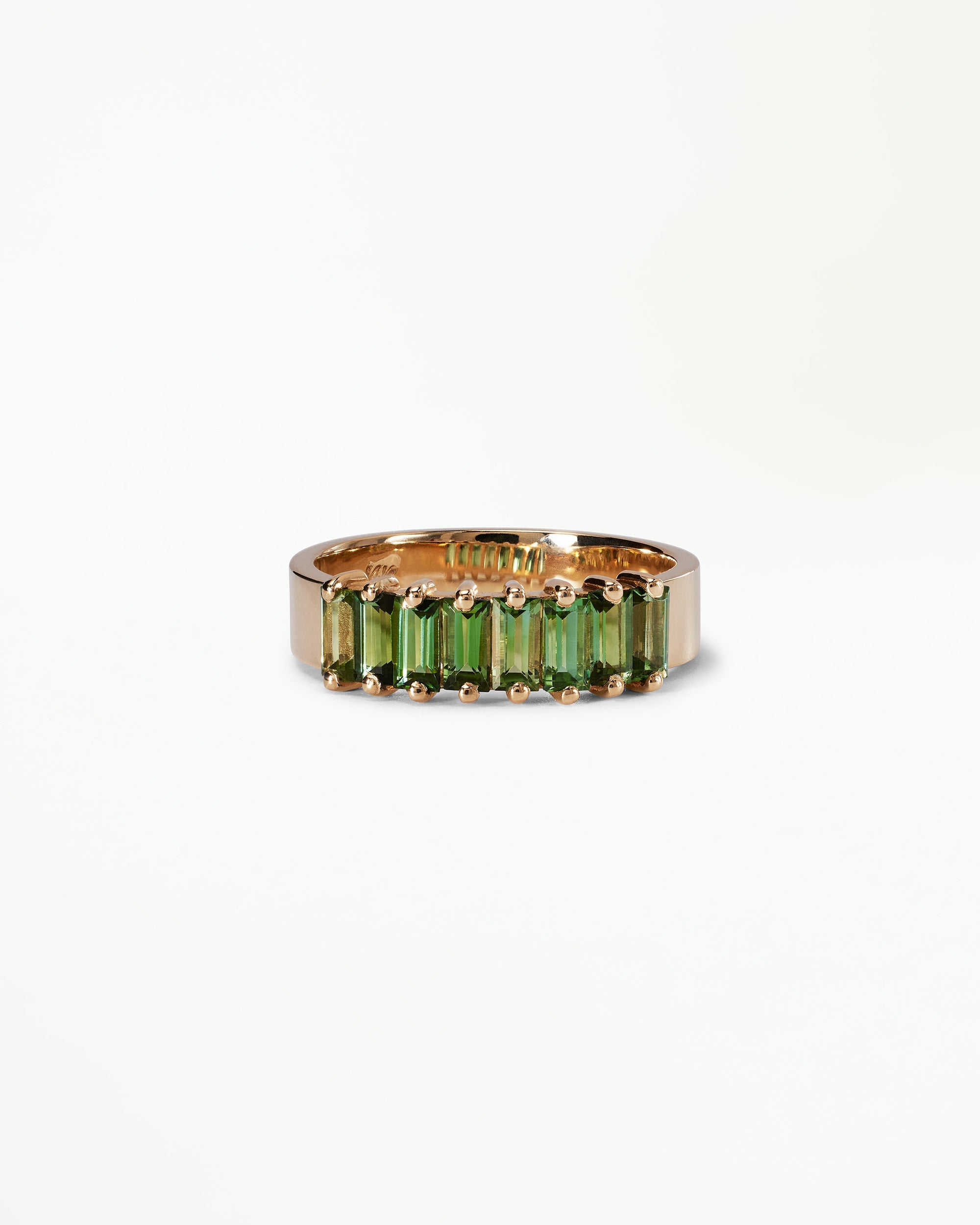 Baguette Cut Tourmaline Band