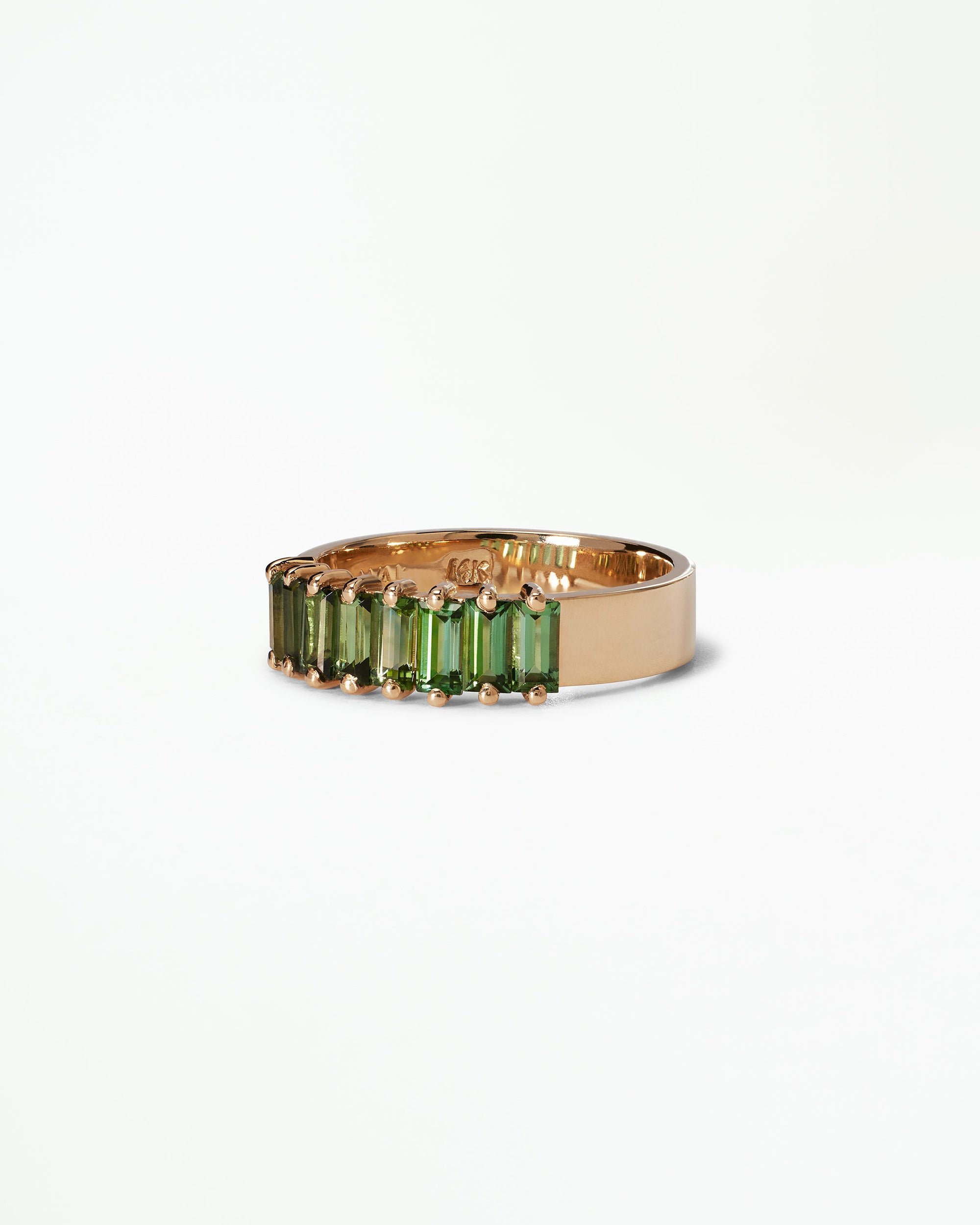Baguette Cut Tourmaline Band