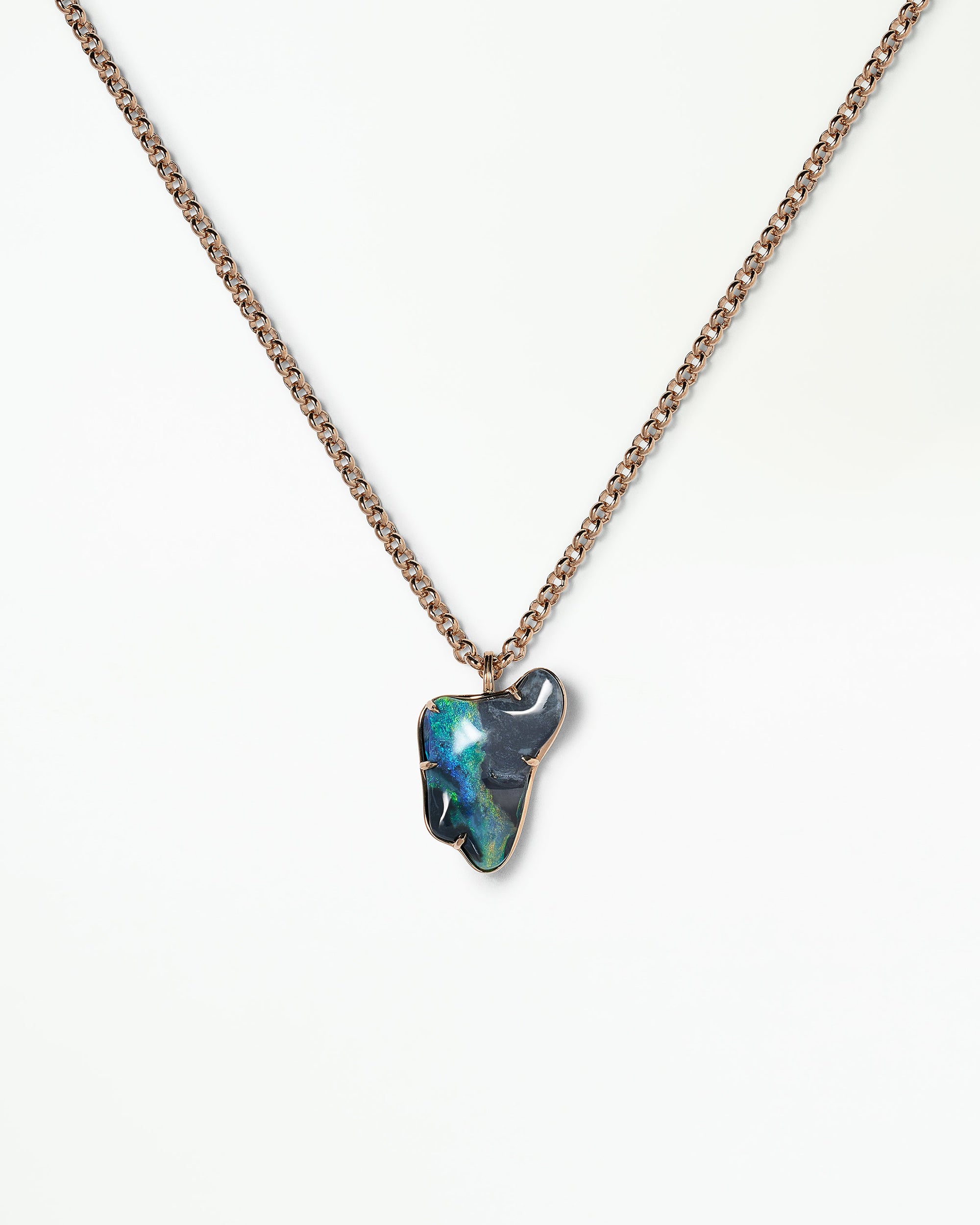 Black Opal Borealis Pendant No. 40
