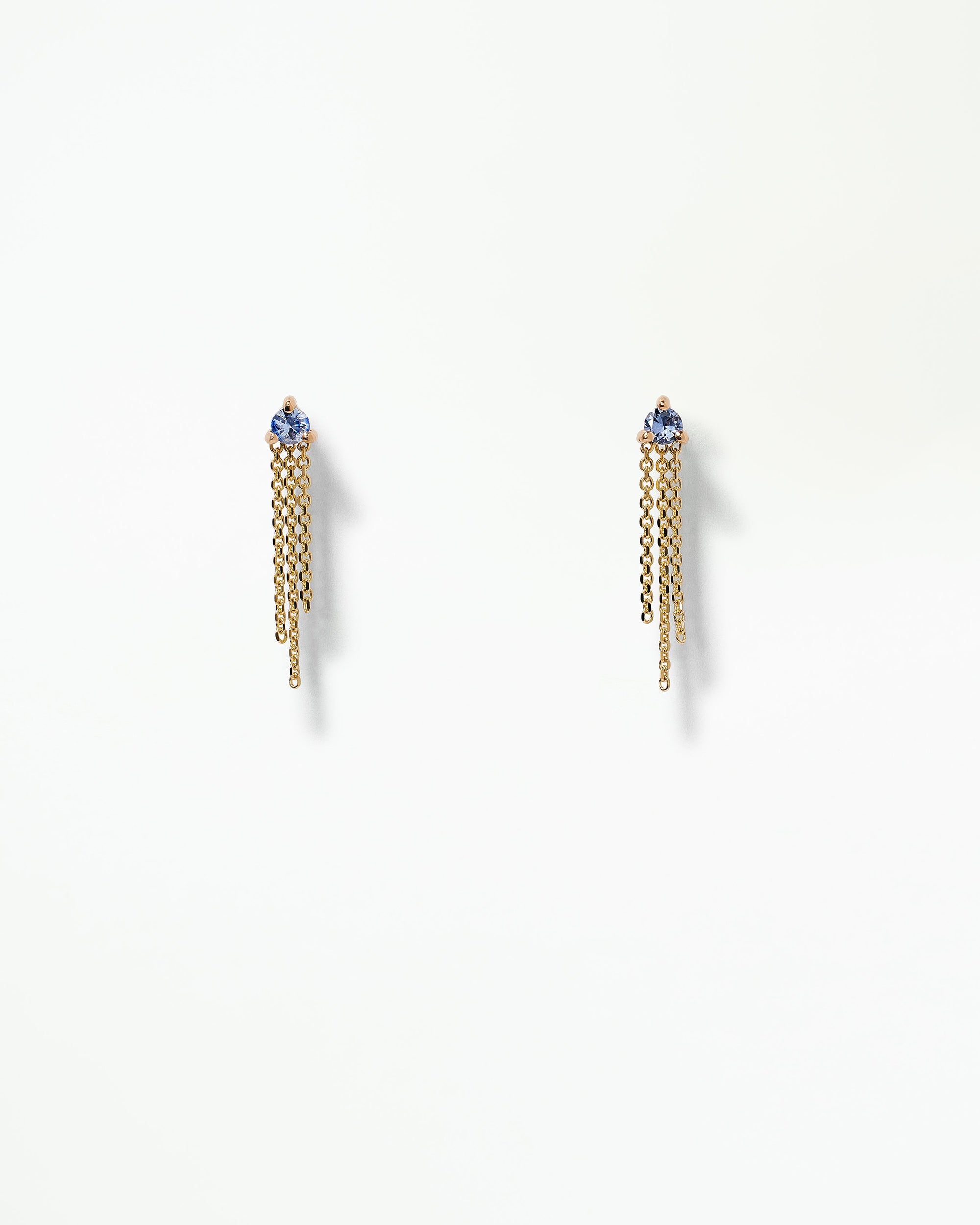 Blue Sapphire Mist Earring