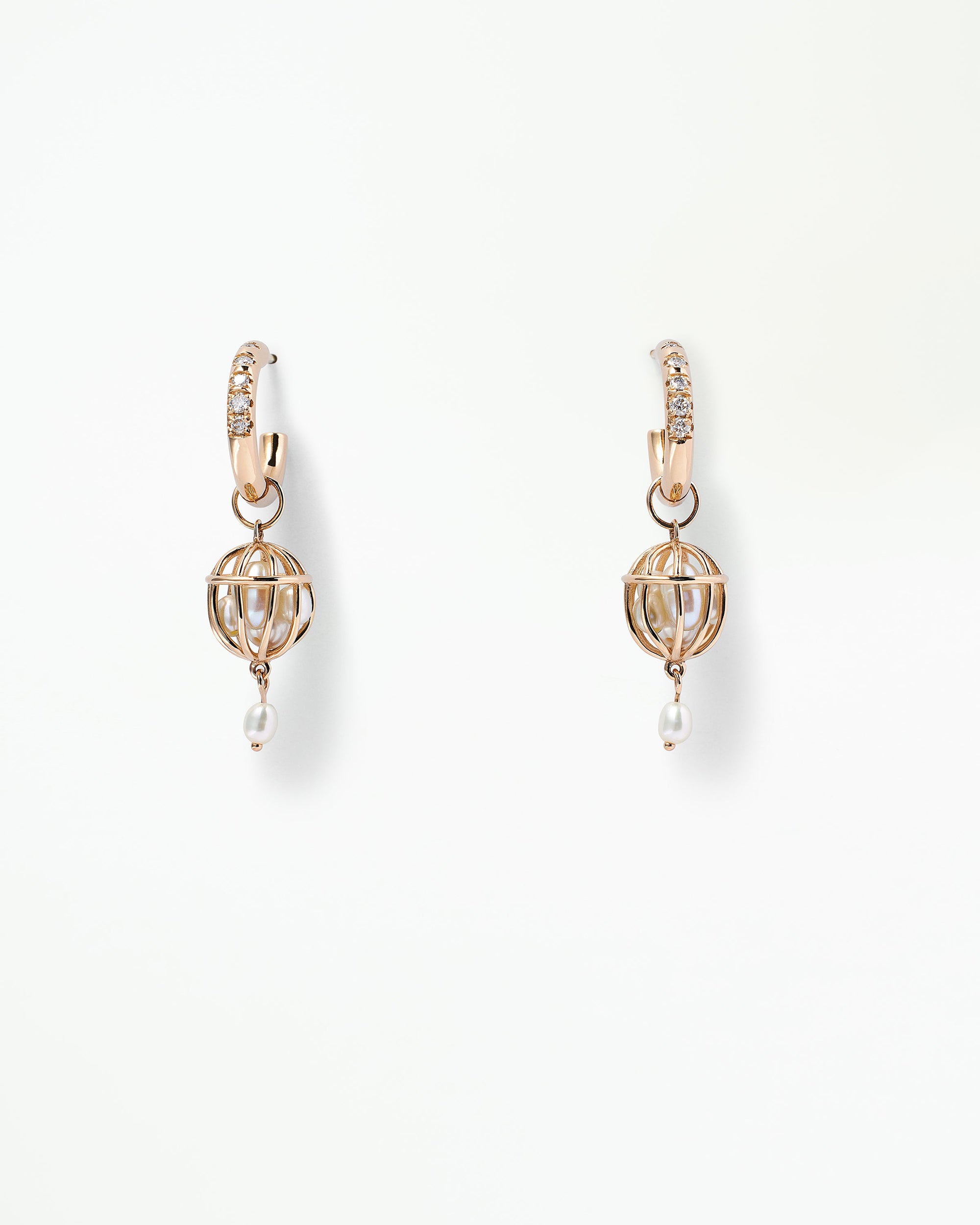 Diamond and Pearl Universe Earring