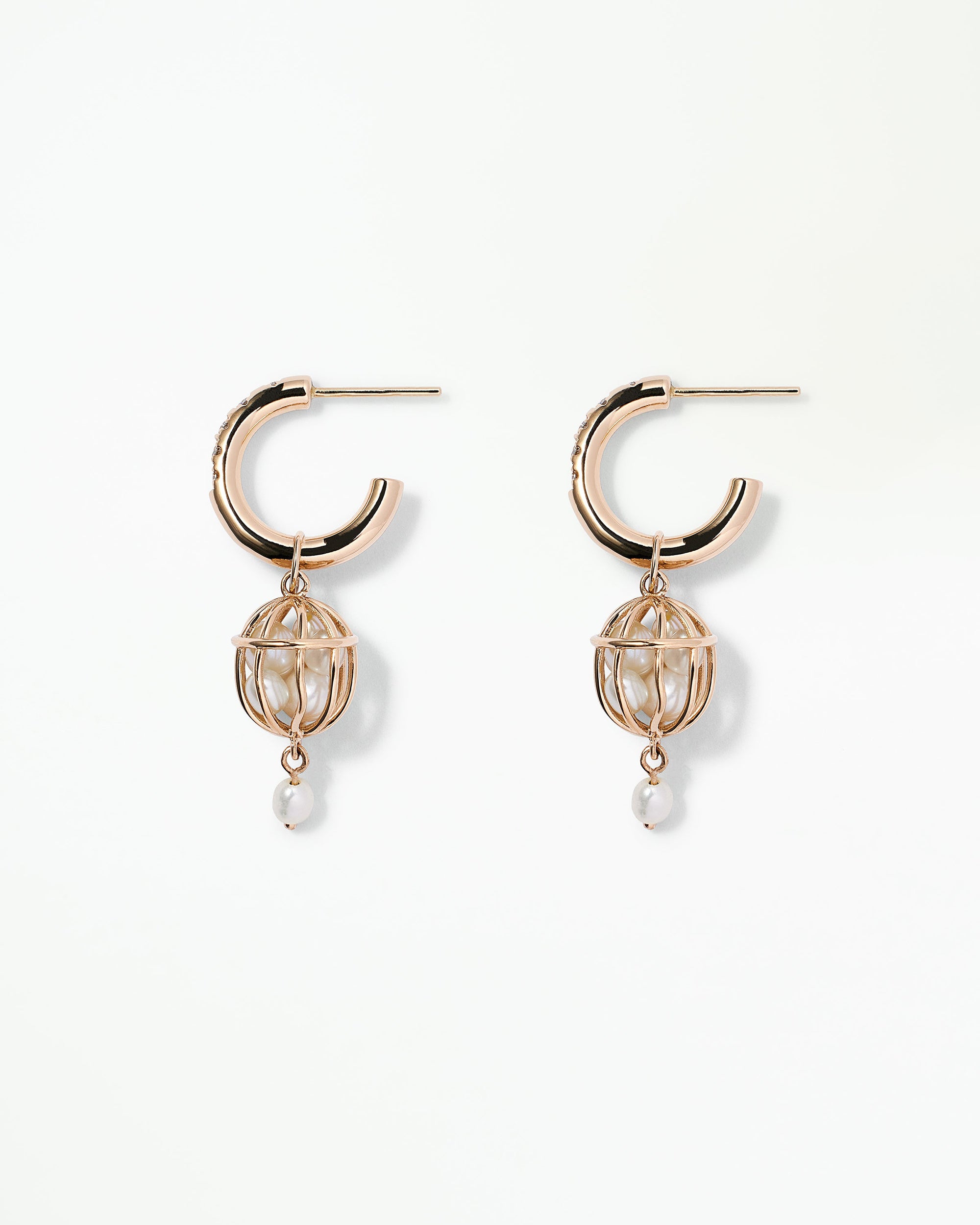 Diamond and Pearl Universe Earring