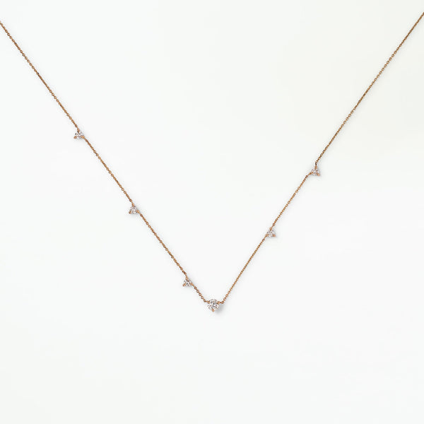 Diamond Linear Chain Necklace
