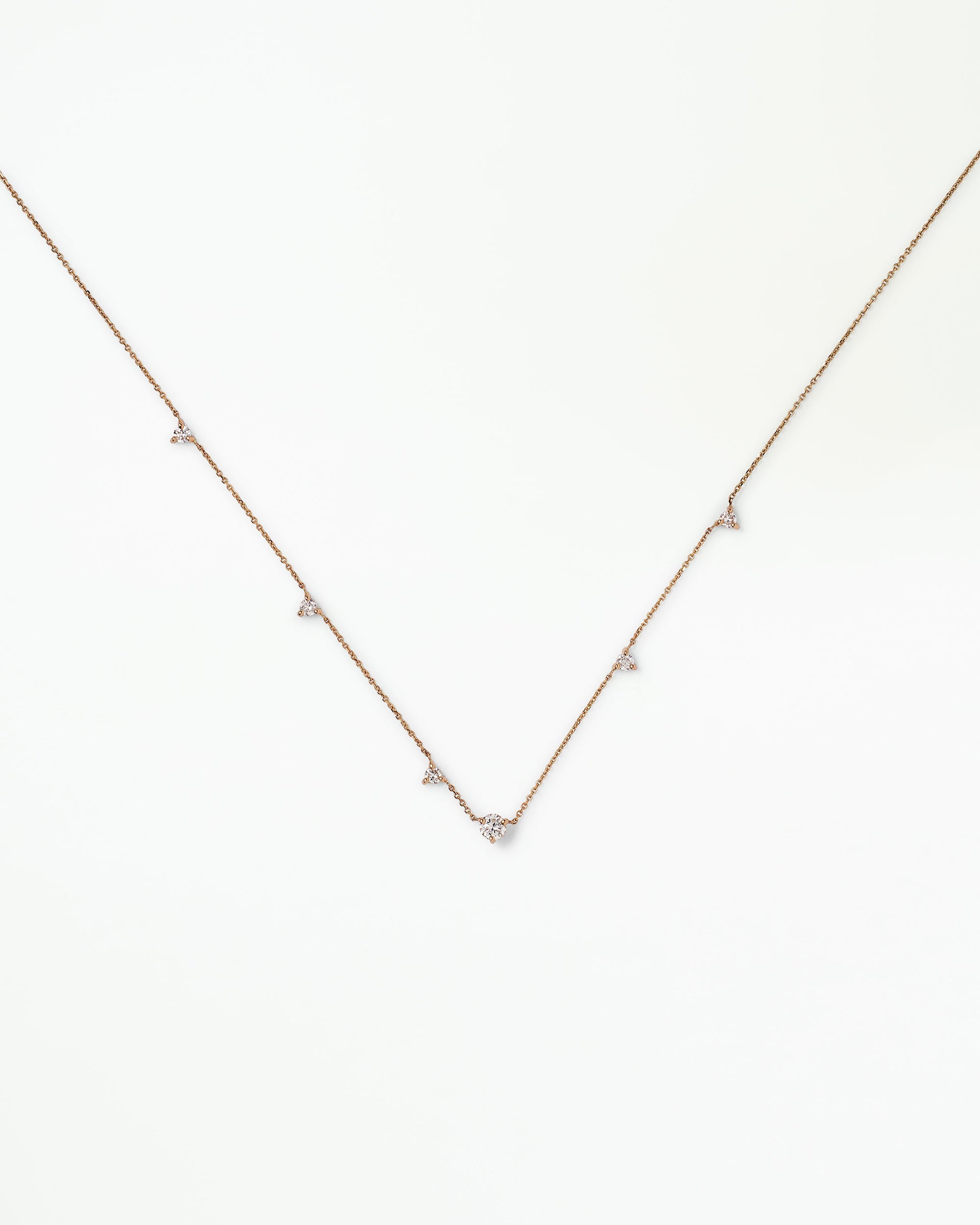 Diamond Linear Chain Necklace