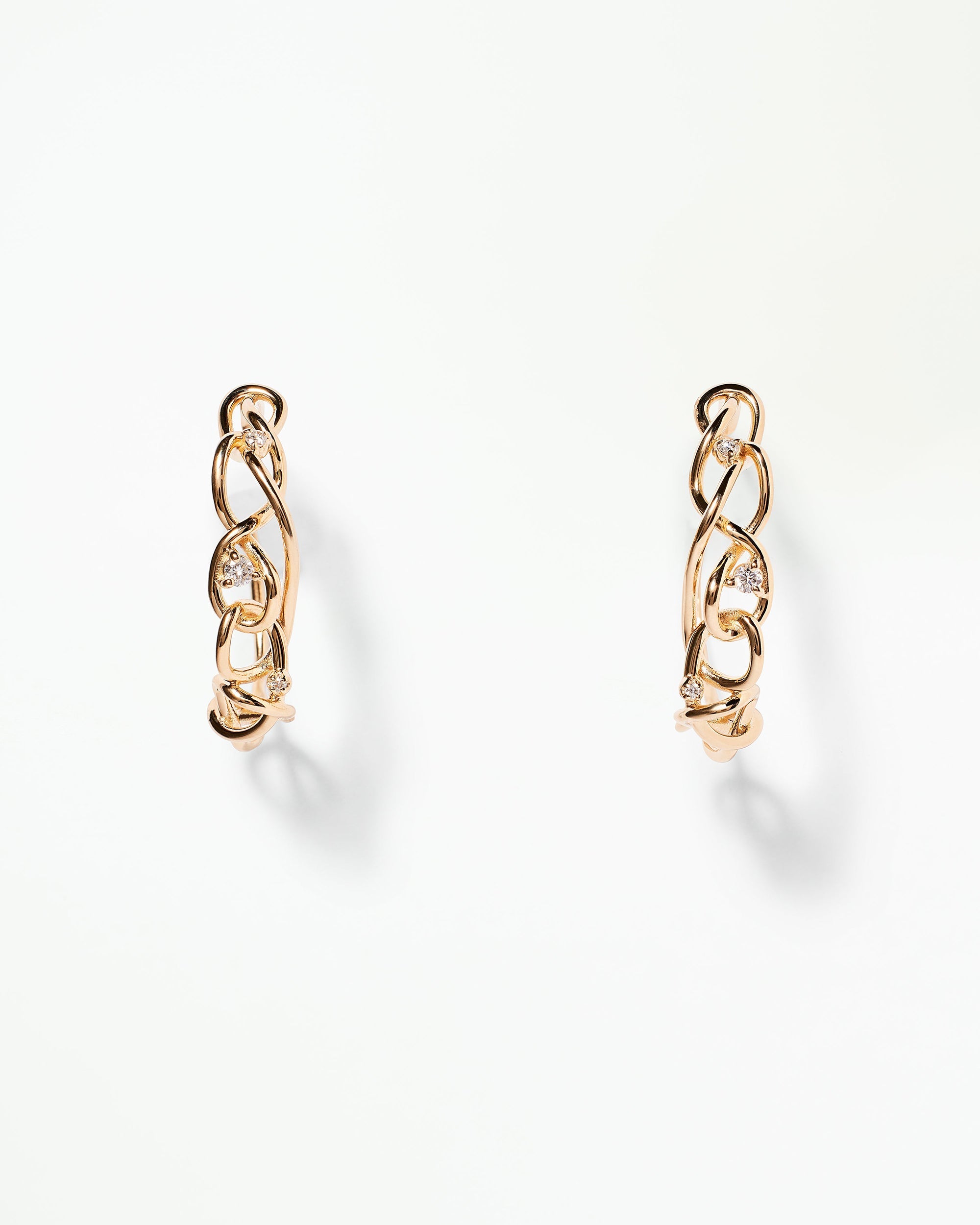Diamond Night Wind Hoop Earring