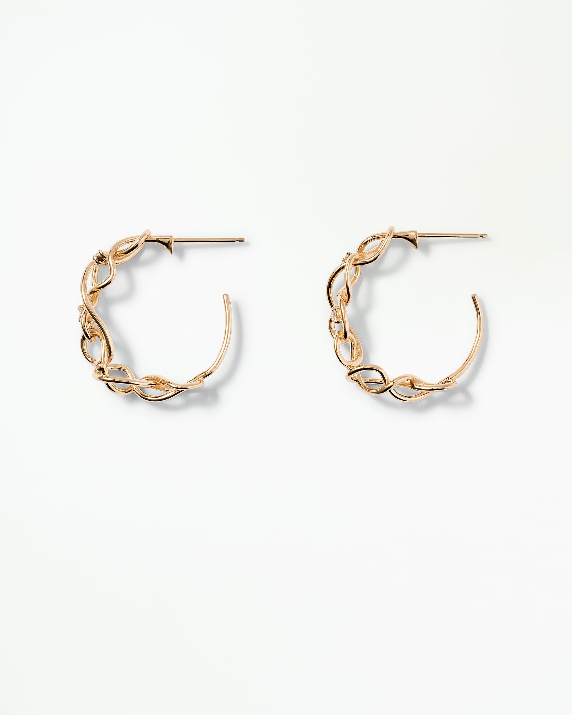 Diamond Night Wind Hoop Earring