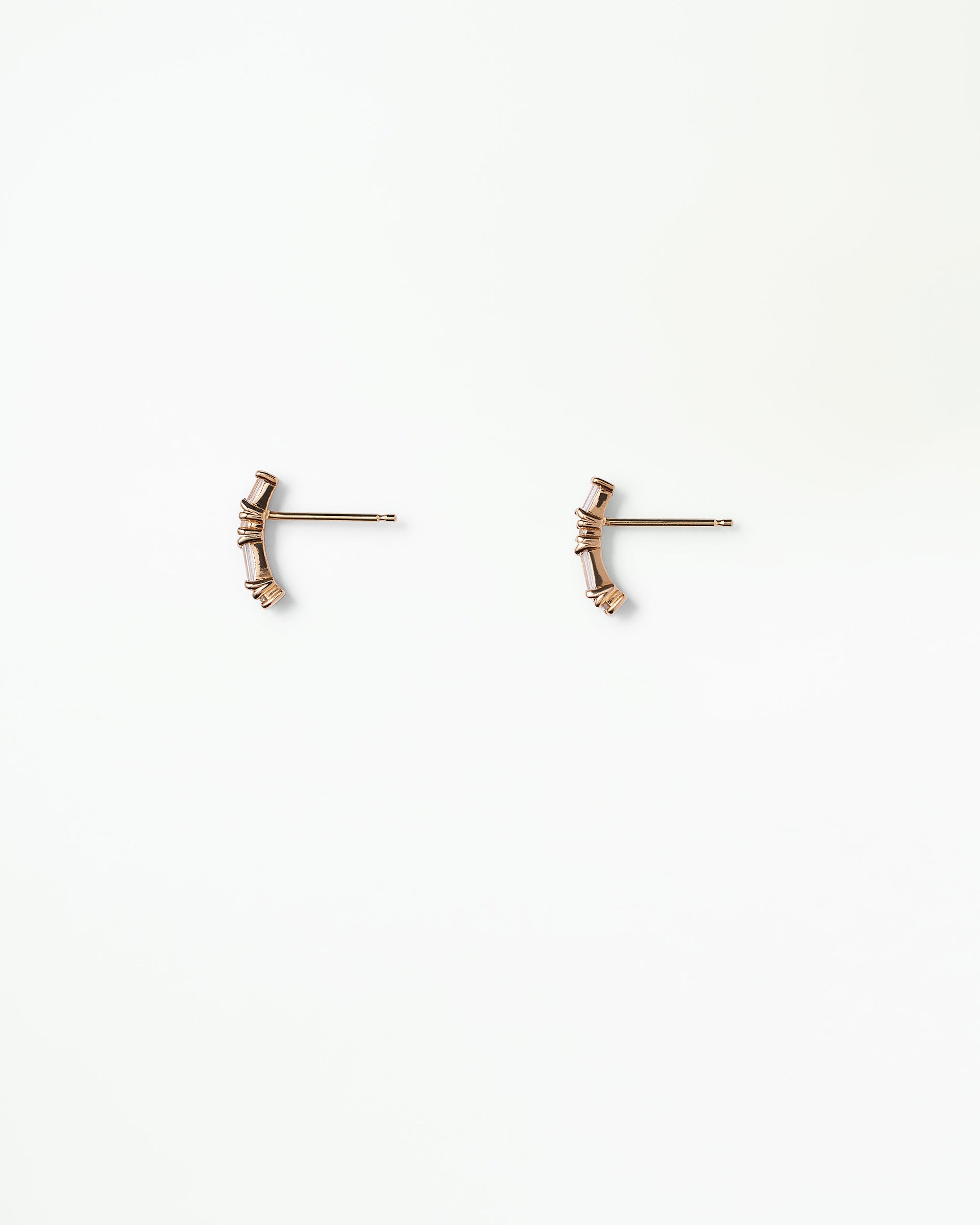 Diamond Pillar Huggie Earring