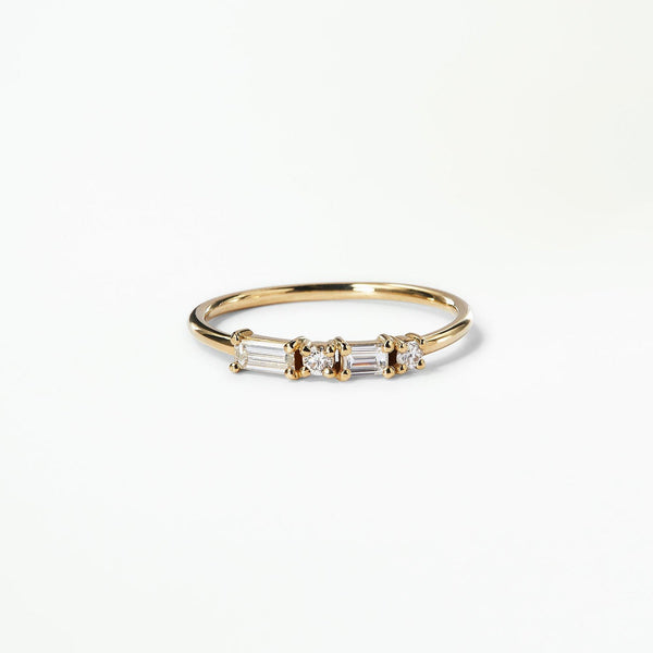 Diamond Pillar Ring