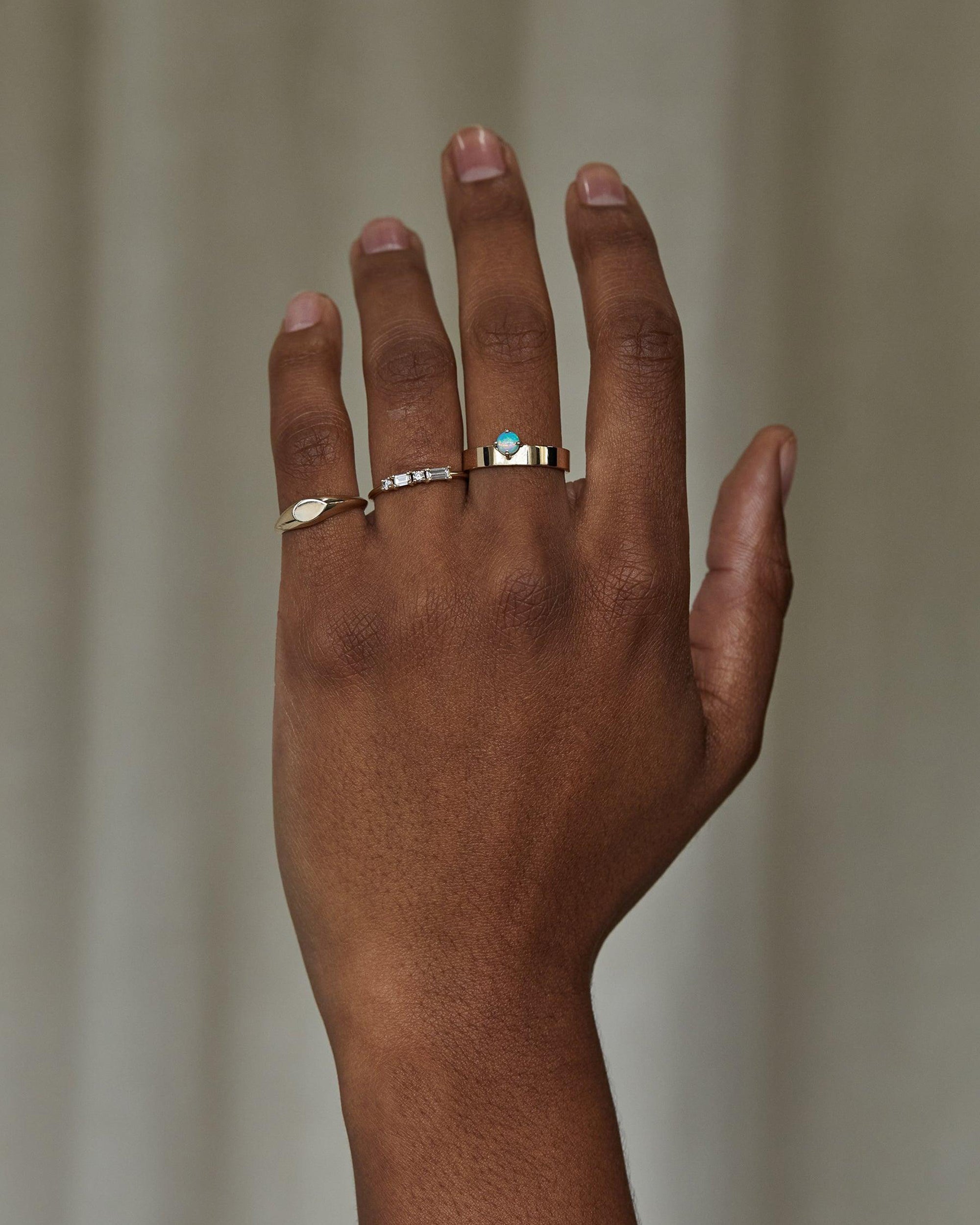 Diamond Pillar Ring