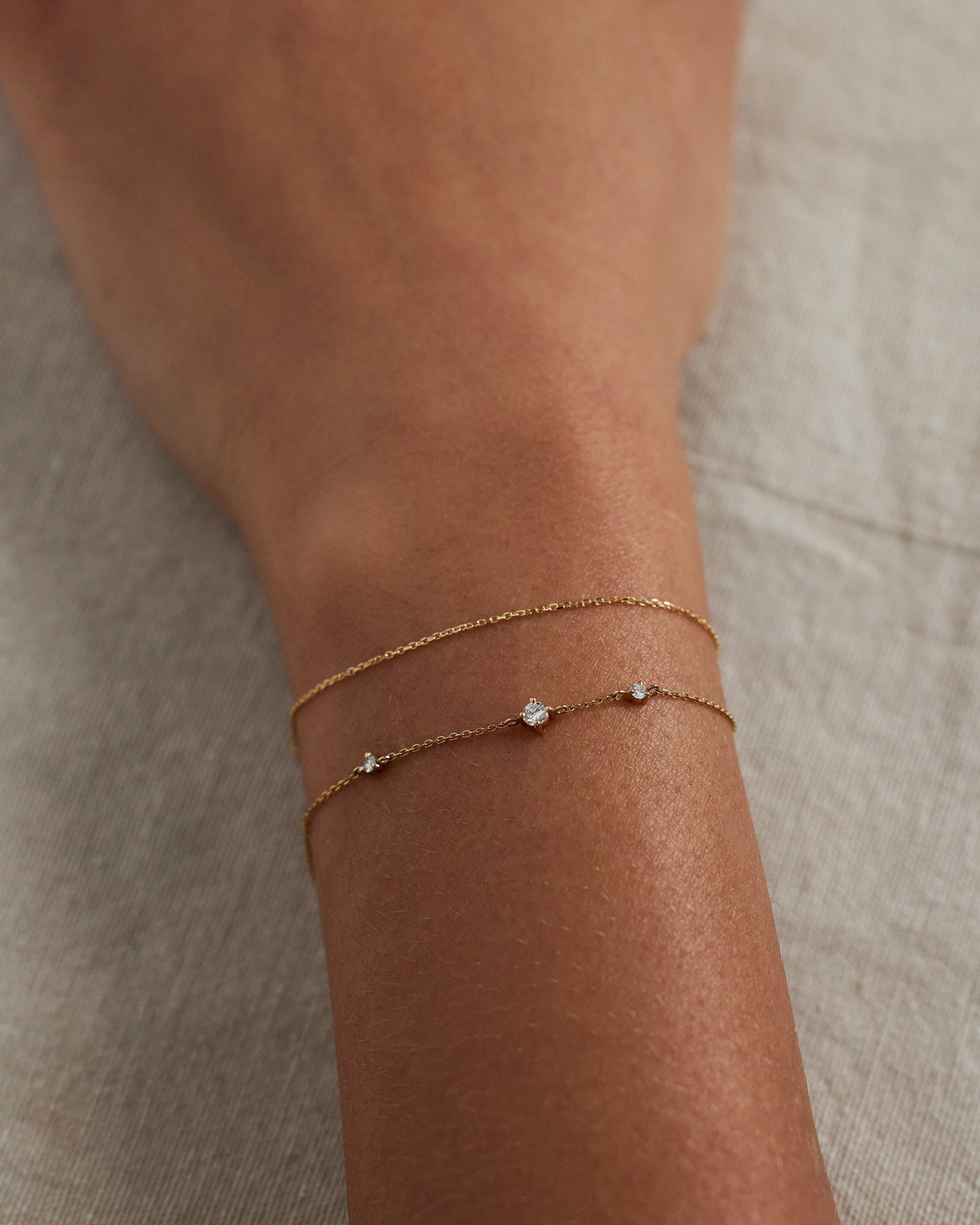 Diamond Three-Step Bracelet