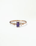 Emerald Cut Sapphire and Diamond Mosaic Ring No. 37