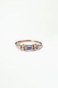 Emerald Cut Sapphire and Diamond Mosaic Ring No. 39