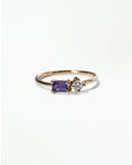Emerald Cut Sapphire and Diamond Mosaic Ring No. 43