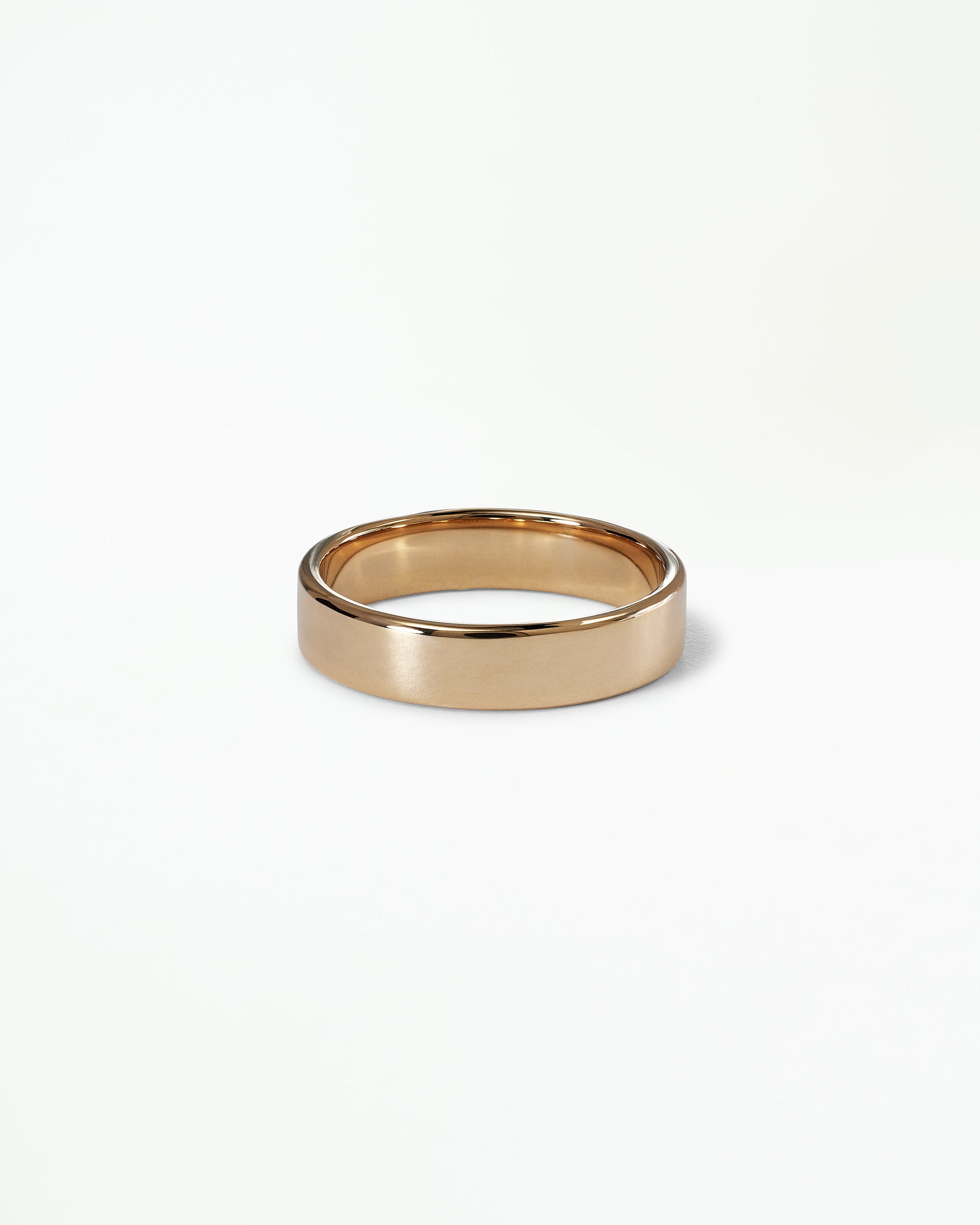 Flat Wedding Band, 4mm