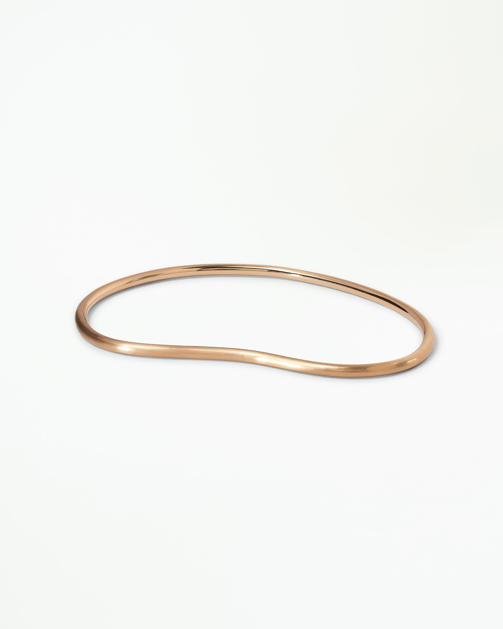 Gold Bean Bangle Bracelet