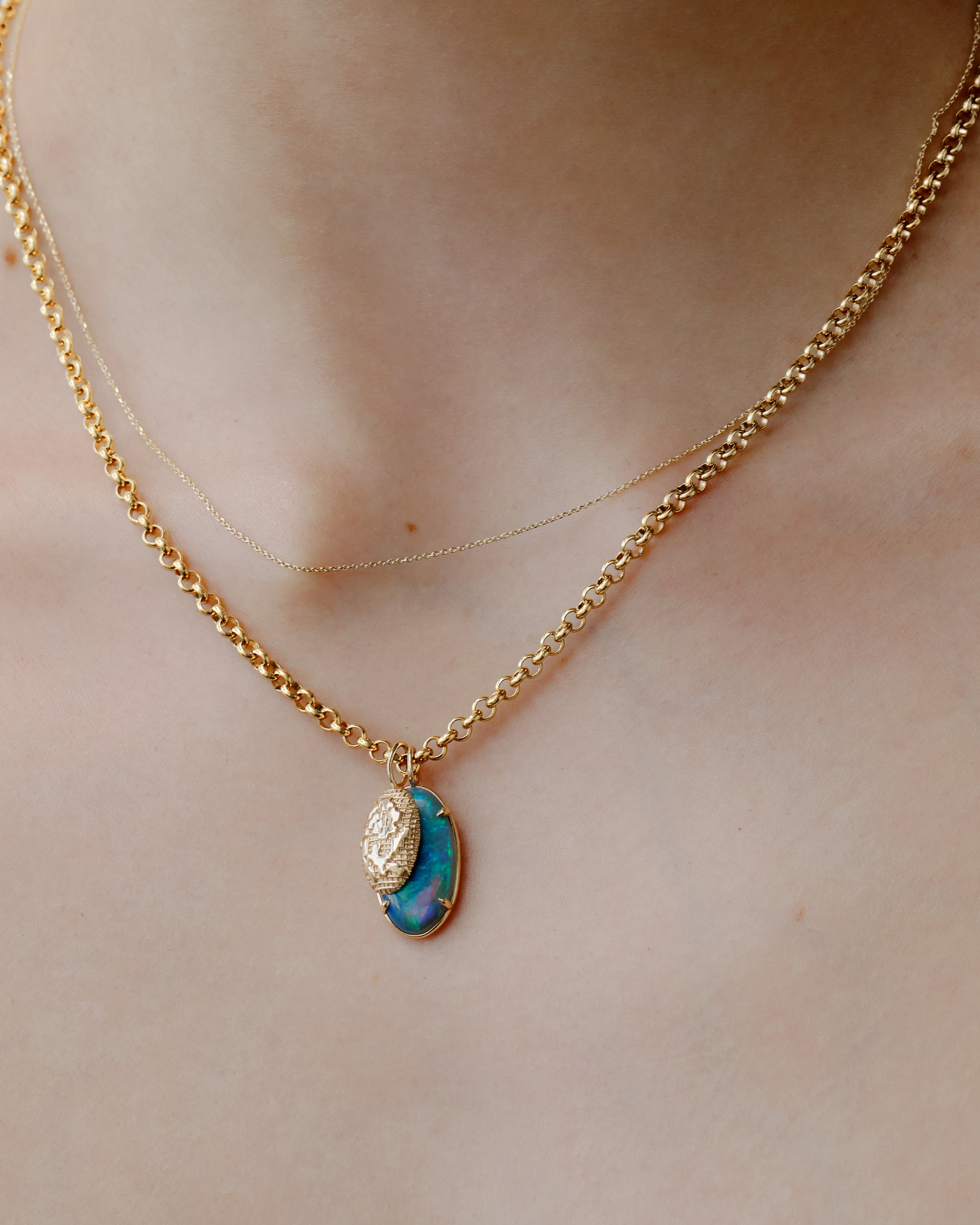 Gold Lace Pendant