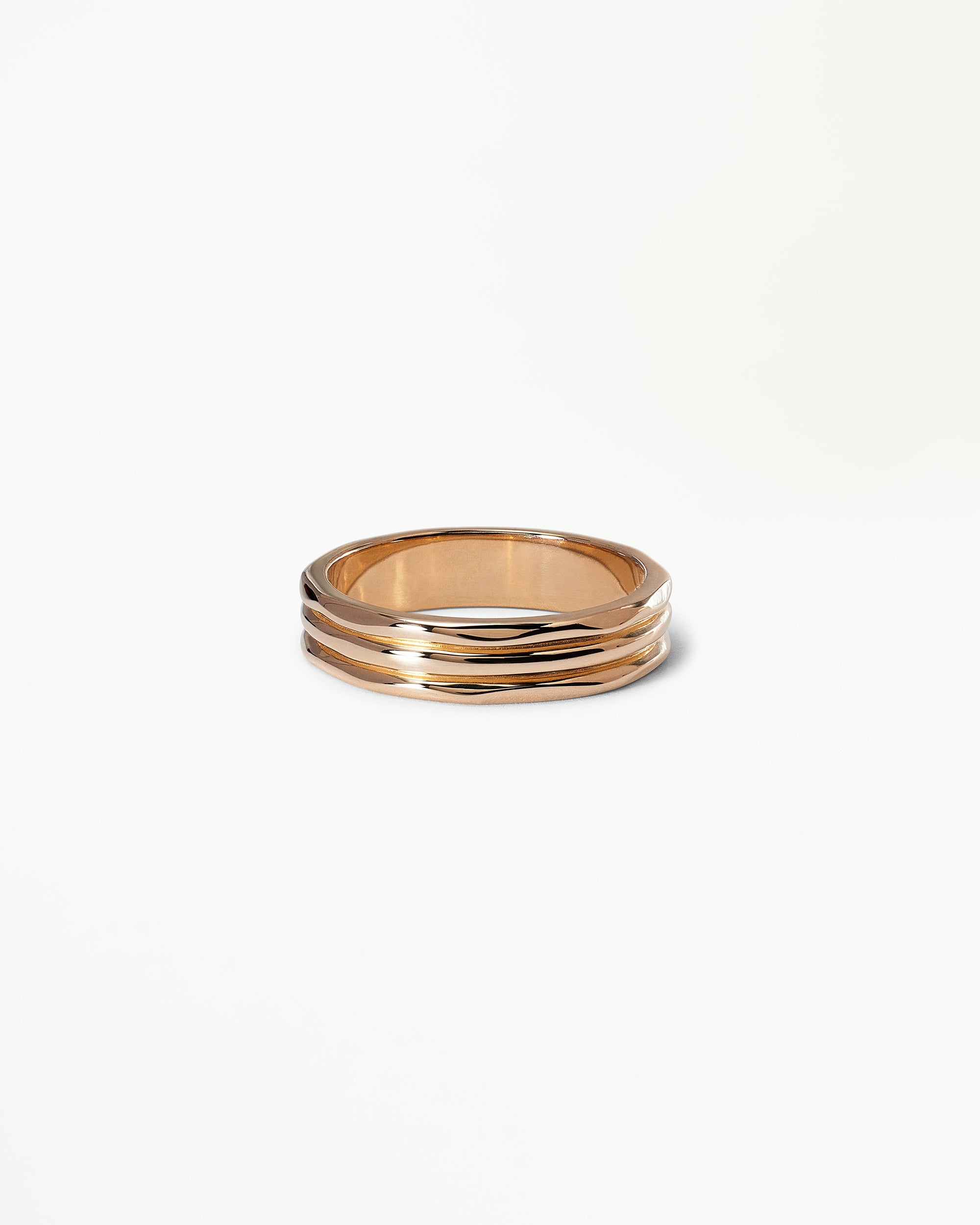 Gold Ridge Pinky Ring