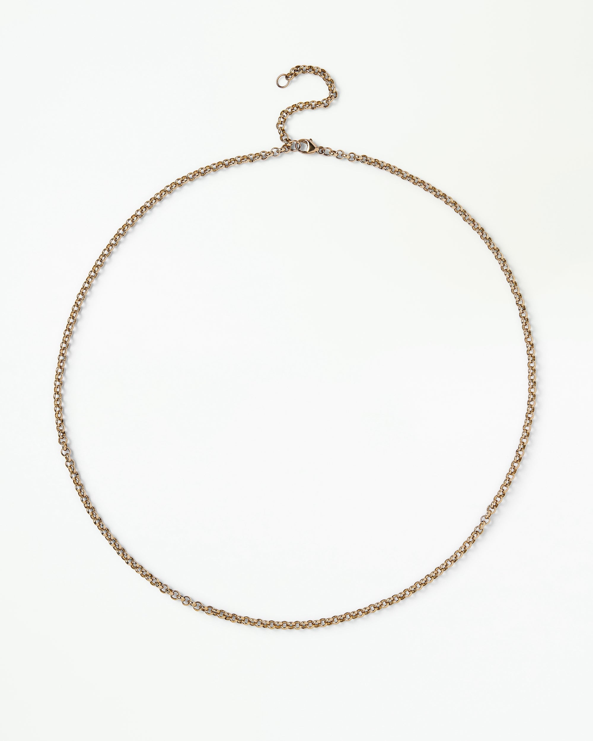 Gold Rolo Chain Necklace