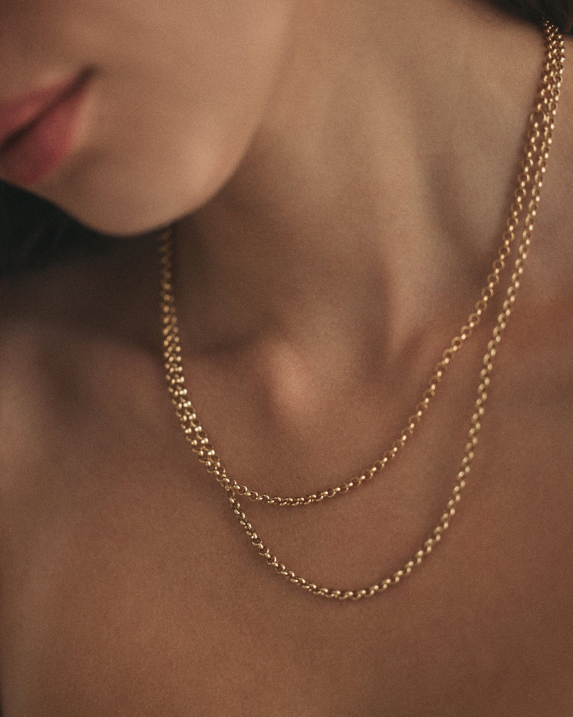 Gold Rolo Chain Necklace