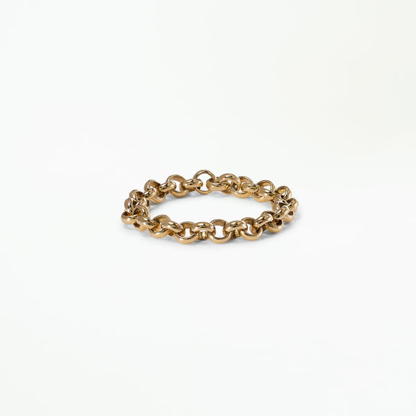 Gold Rolo Chain Ring