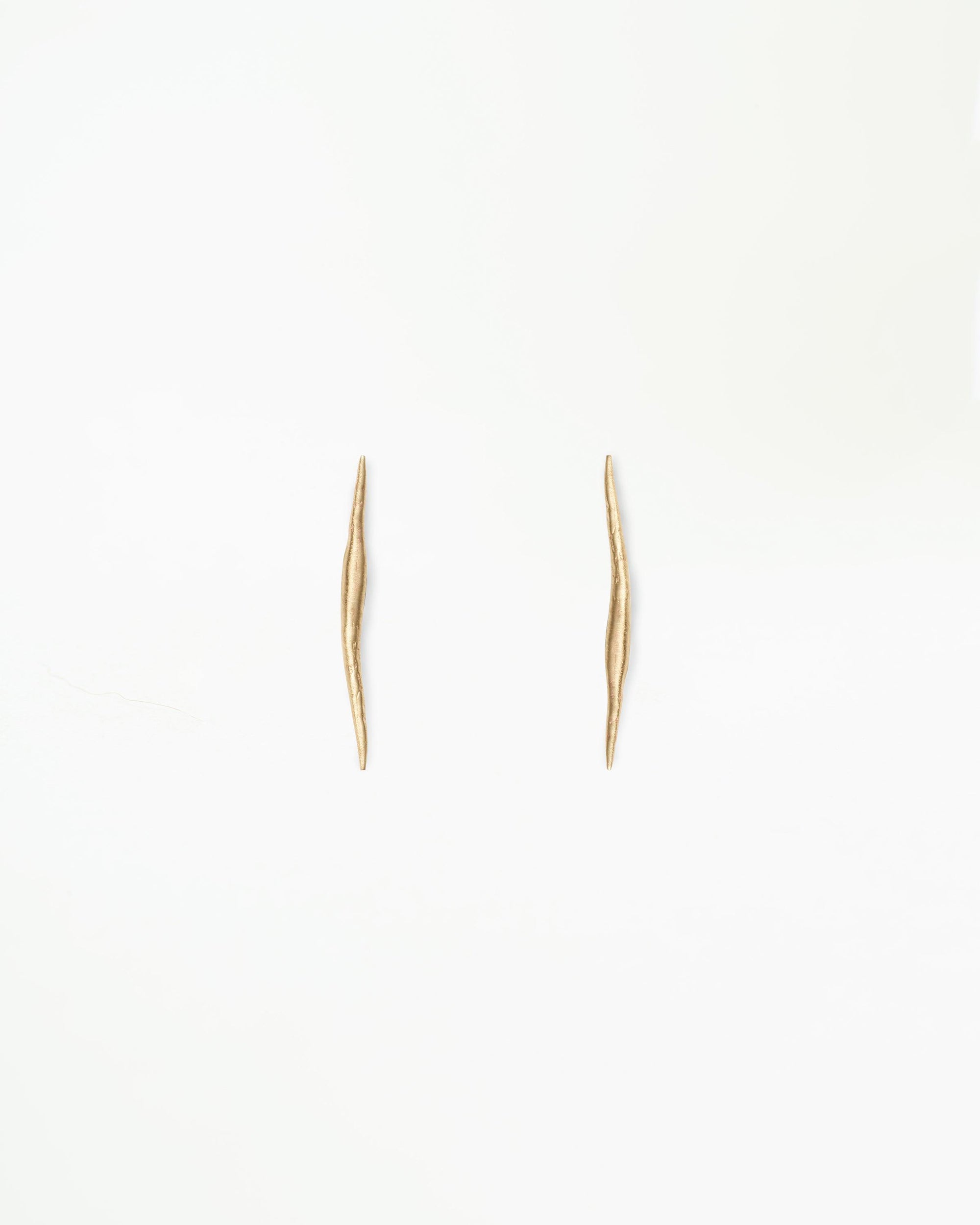Gold Stick Wisp Earring