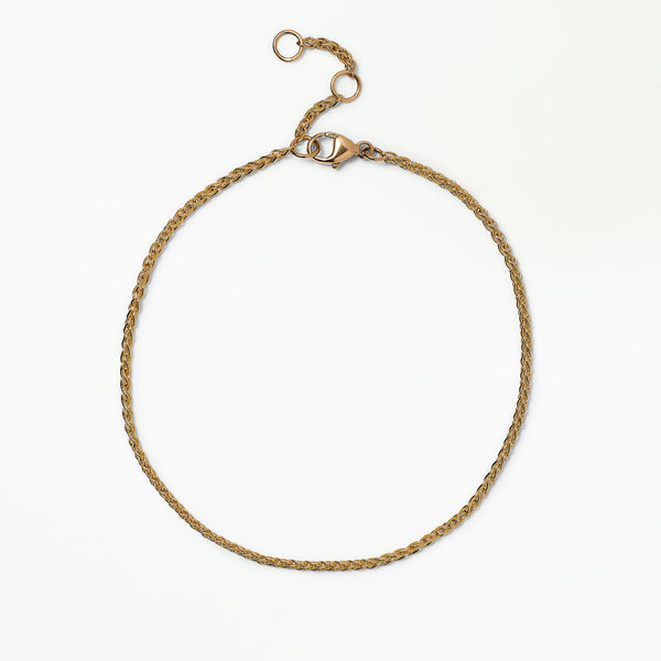 Gold Wheat Chain Bracelet