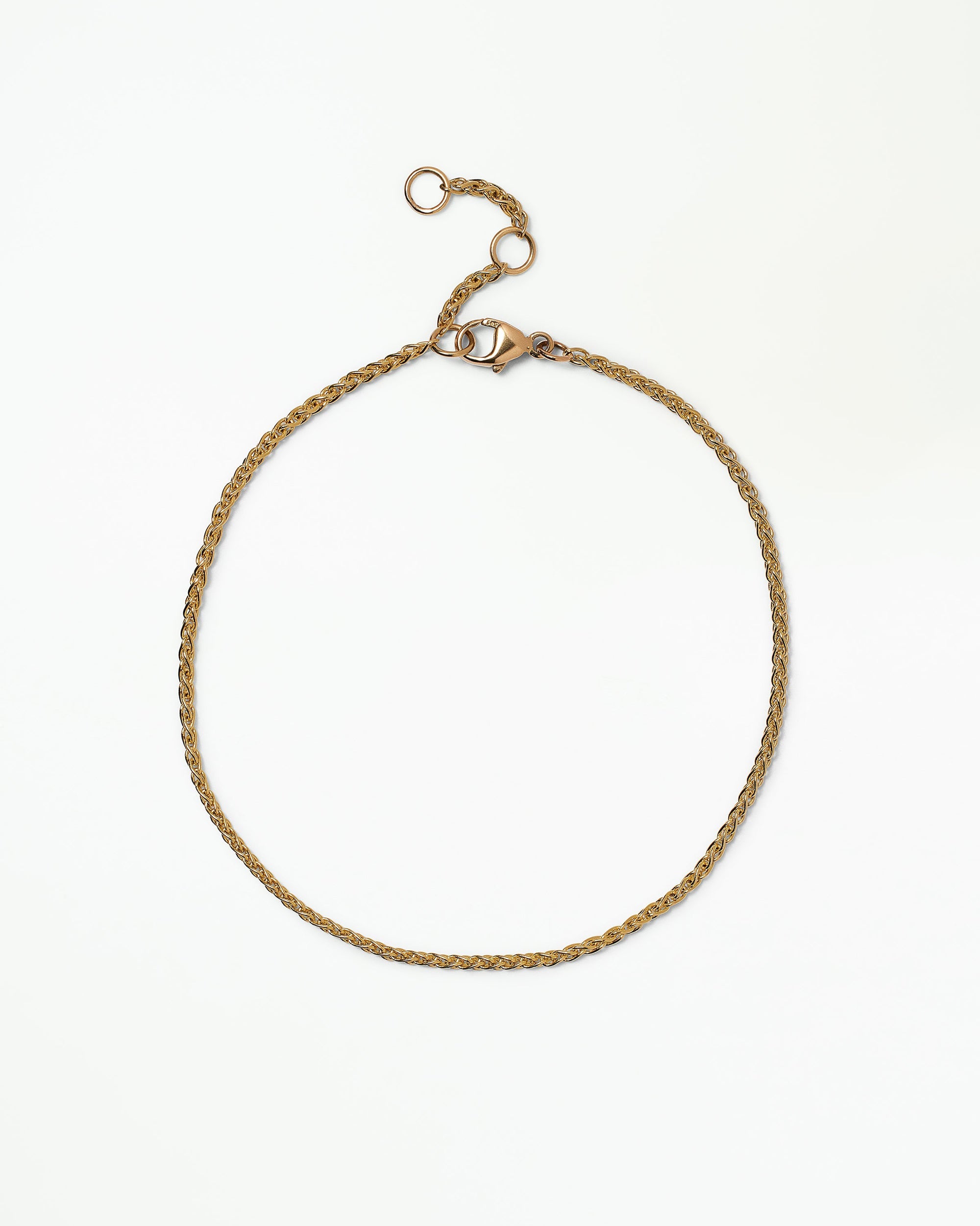 Gold Wheat Chain Bracelet